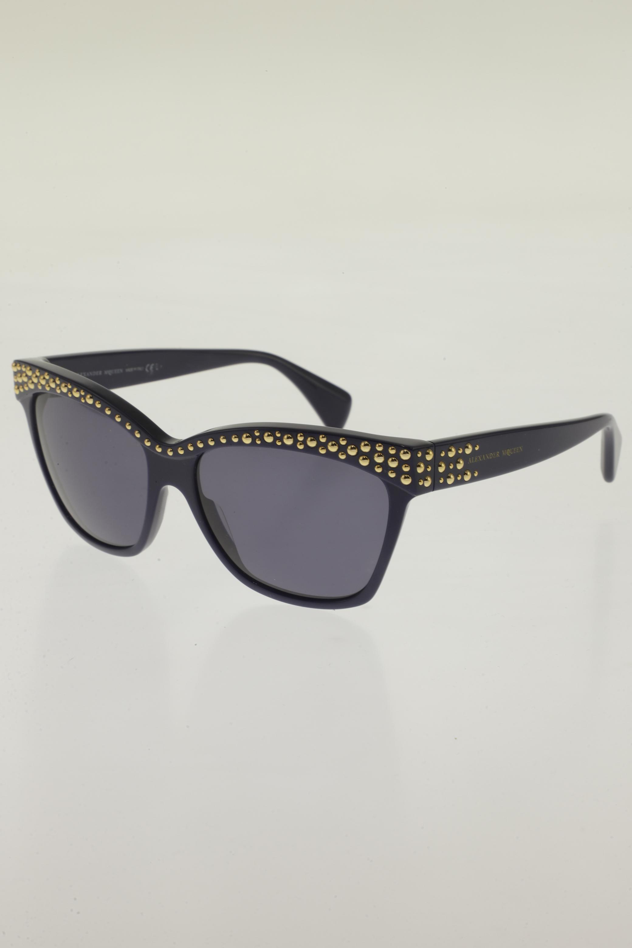 Alexander McQueen Damen Sonnenbrille, blau, Gr.