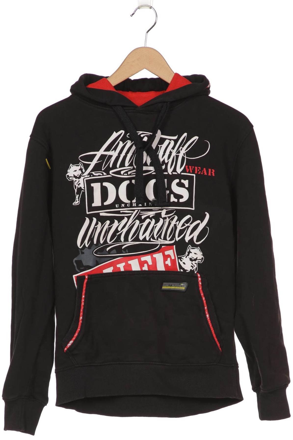 Amstaff Herren Kapuzenpullover, schwarz, Gr. 46