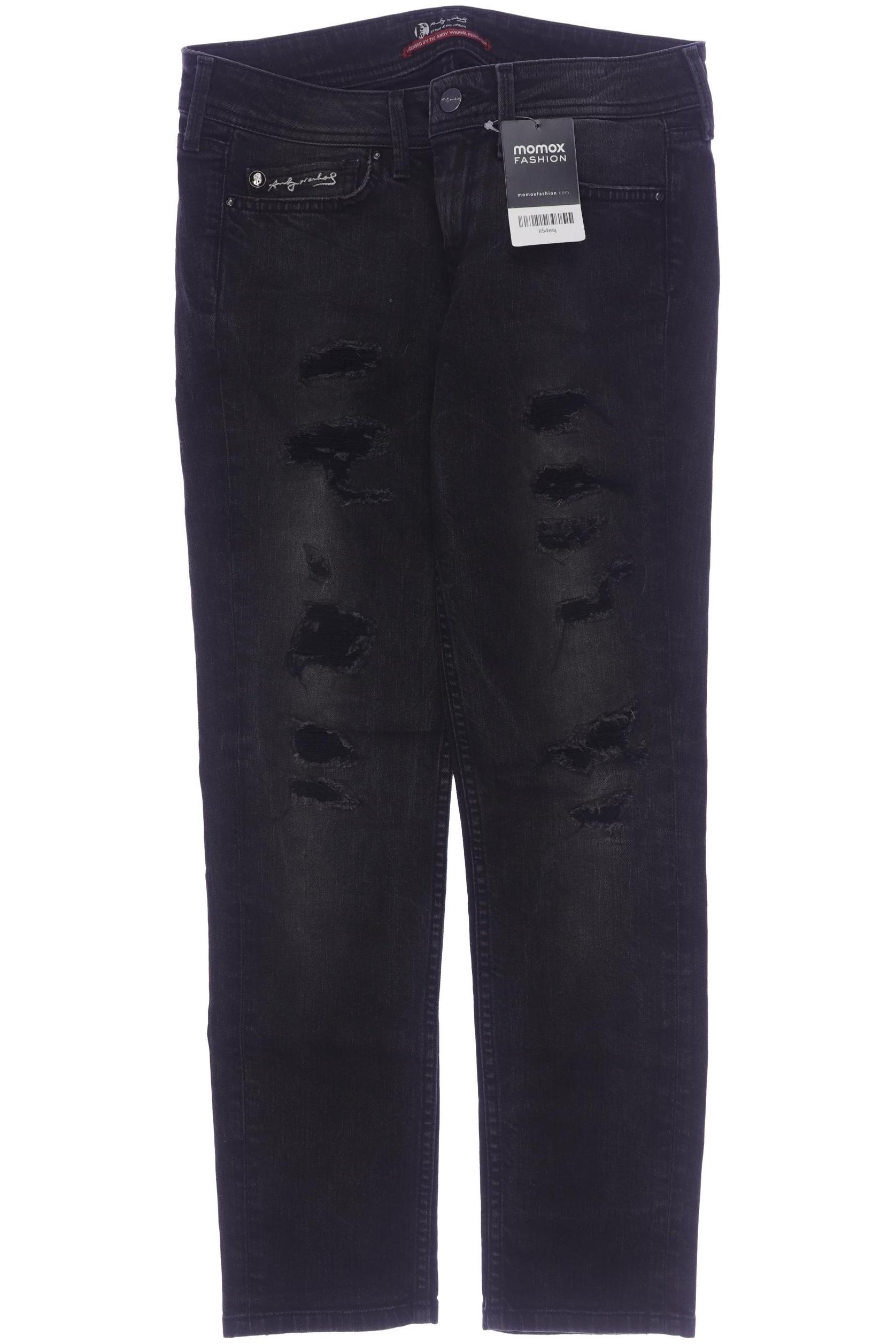 Andy Warhol by Pepe Jeans Damen Jeans, schwarz, Gr. 28