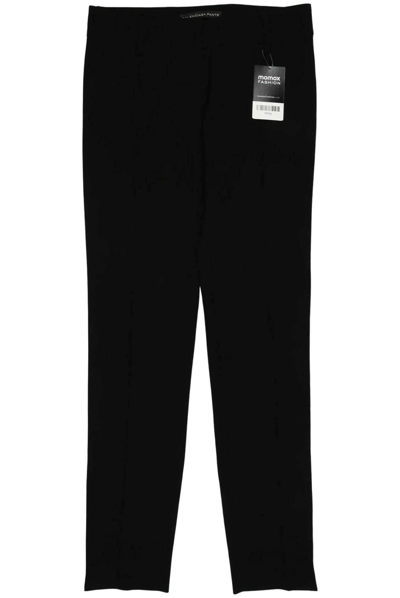 Balenciaga Damen Stoffhose, schwarz, Gr. 28