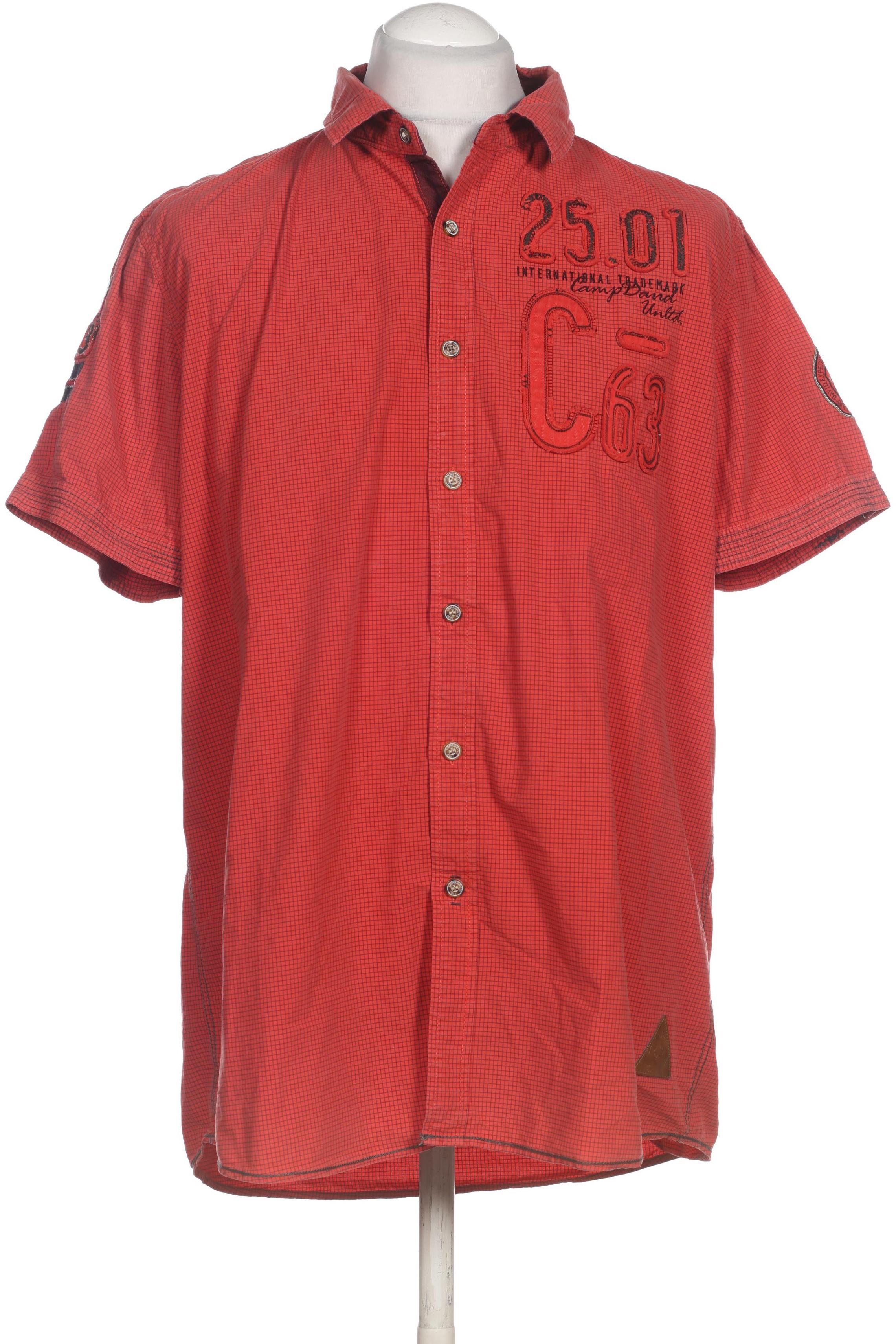 Camp David Herren Hemd, rot, Gr.