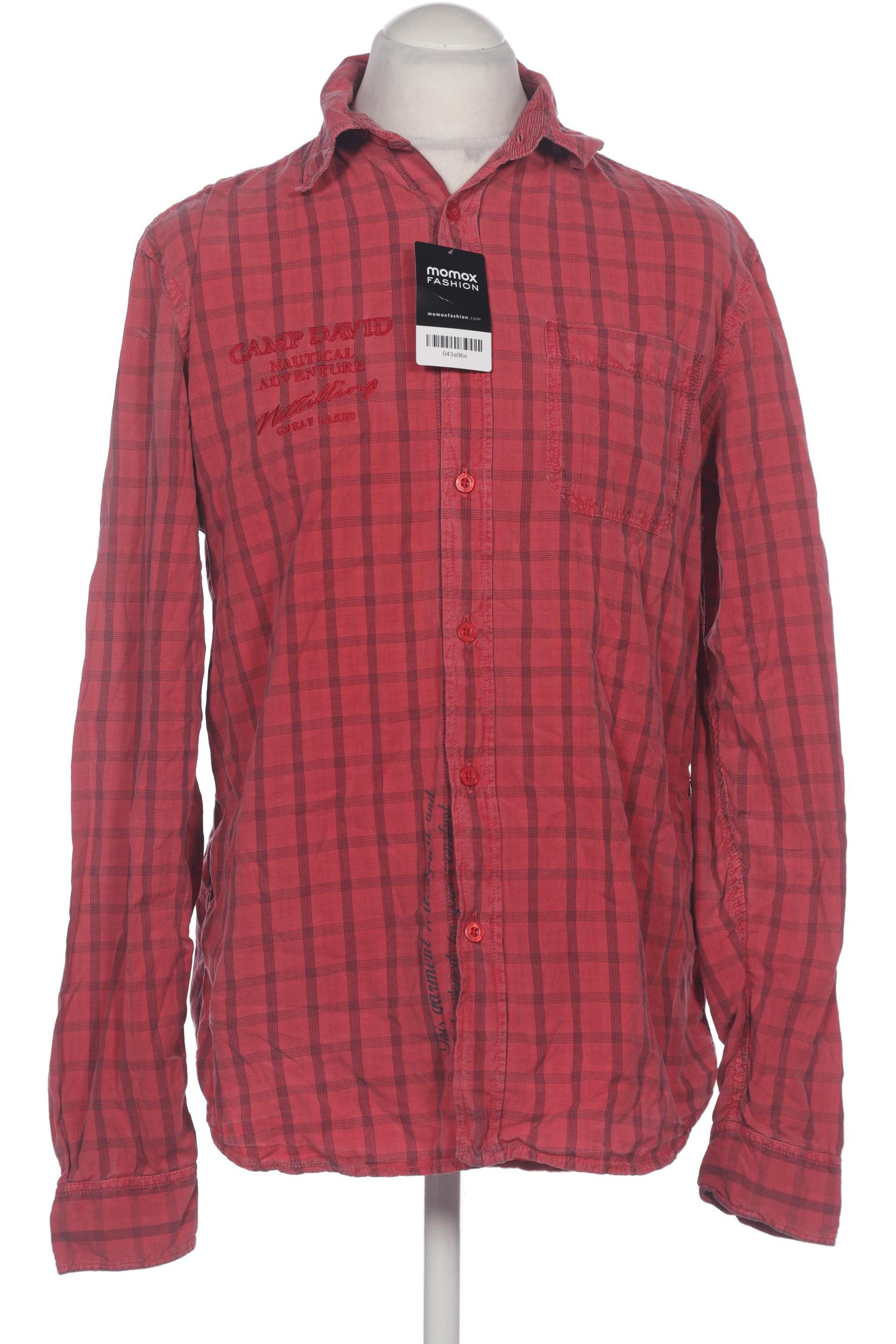 Camp David Herren Hemd, pink, Gr. 48