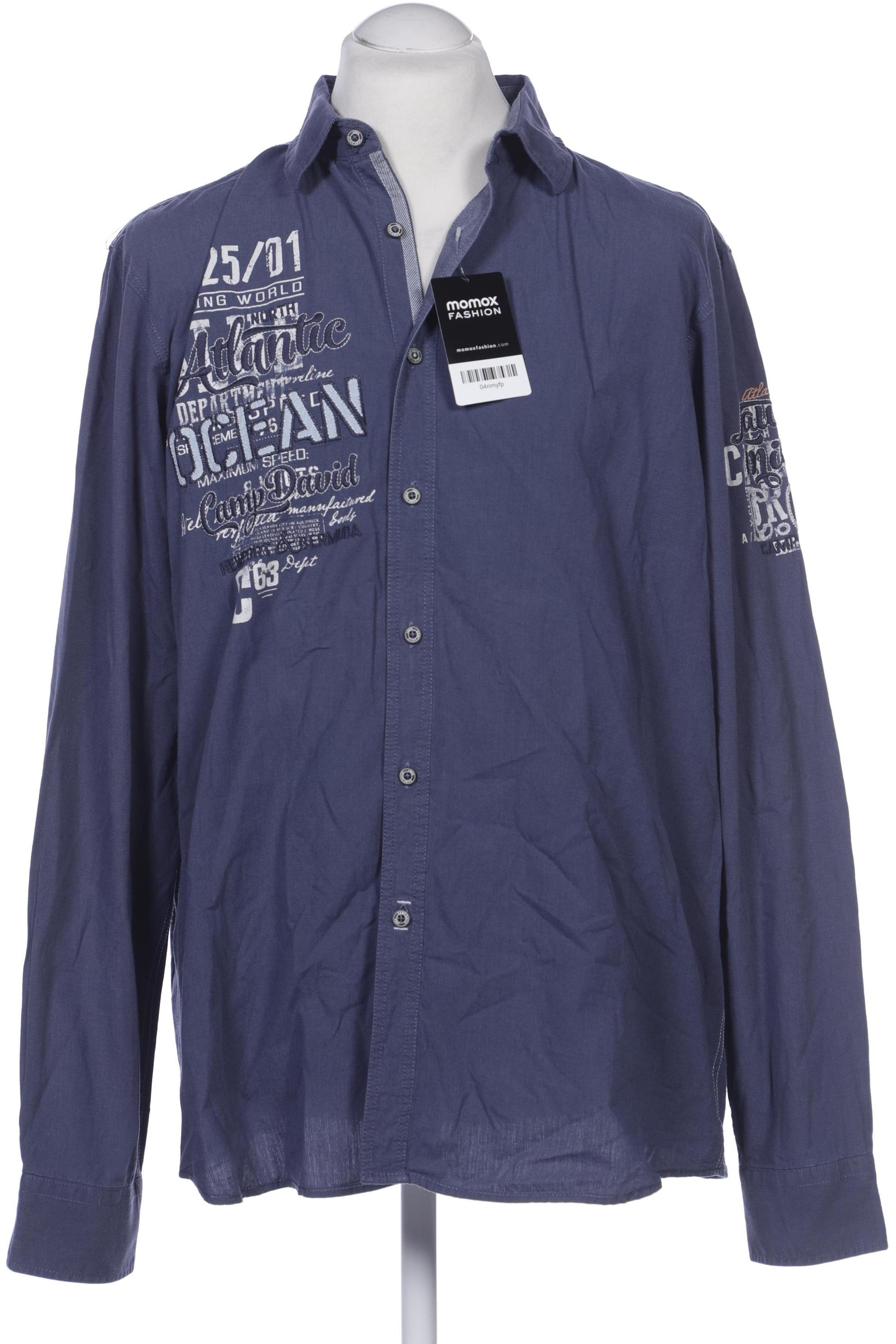 Camp David Herren Hemd, marineblau, Gr. 54