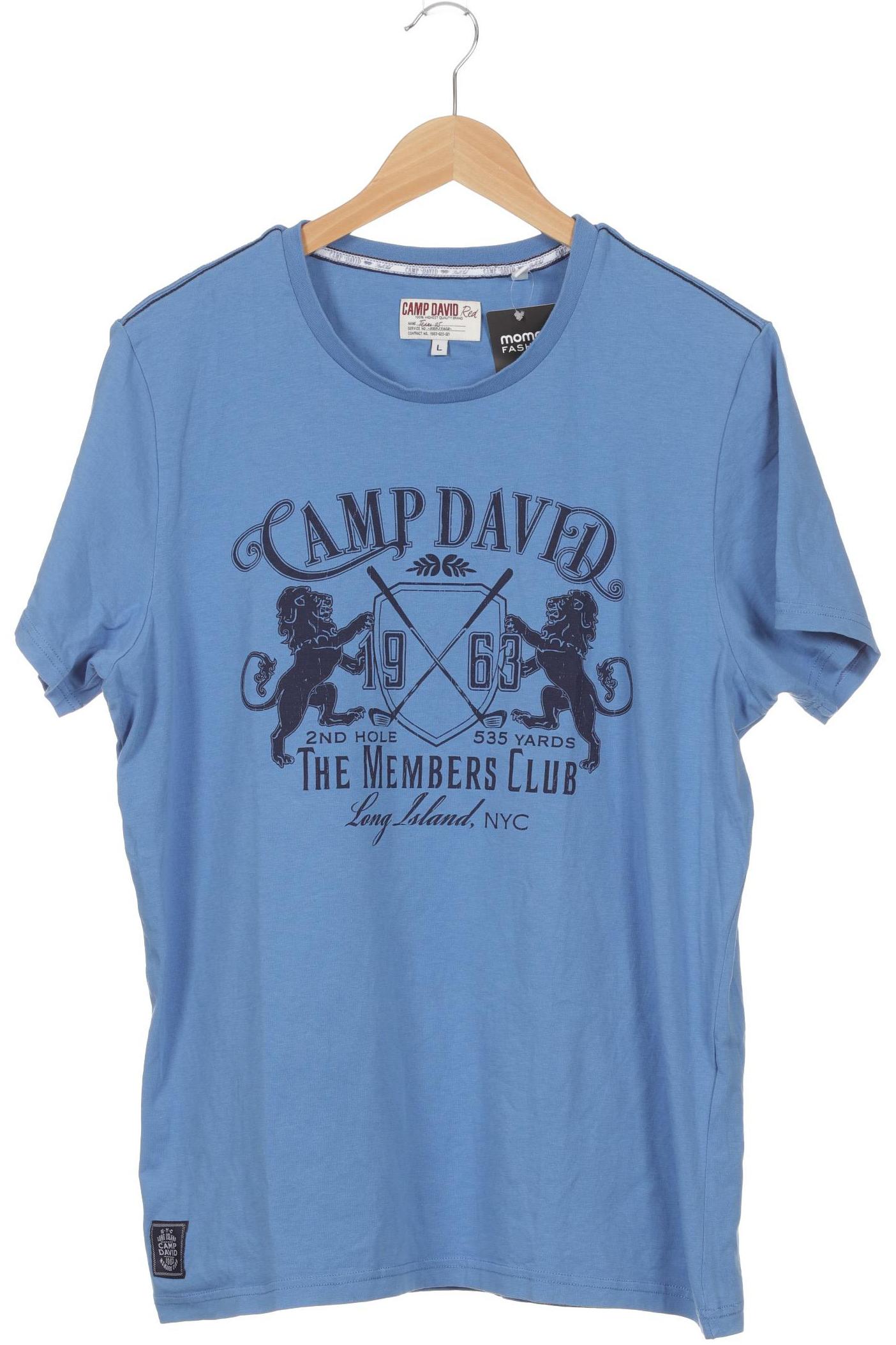 Camp David Herren T-Shirt, blau, Gr. 52