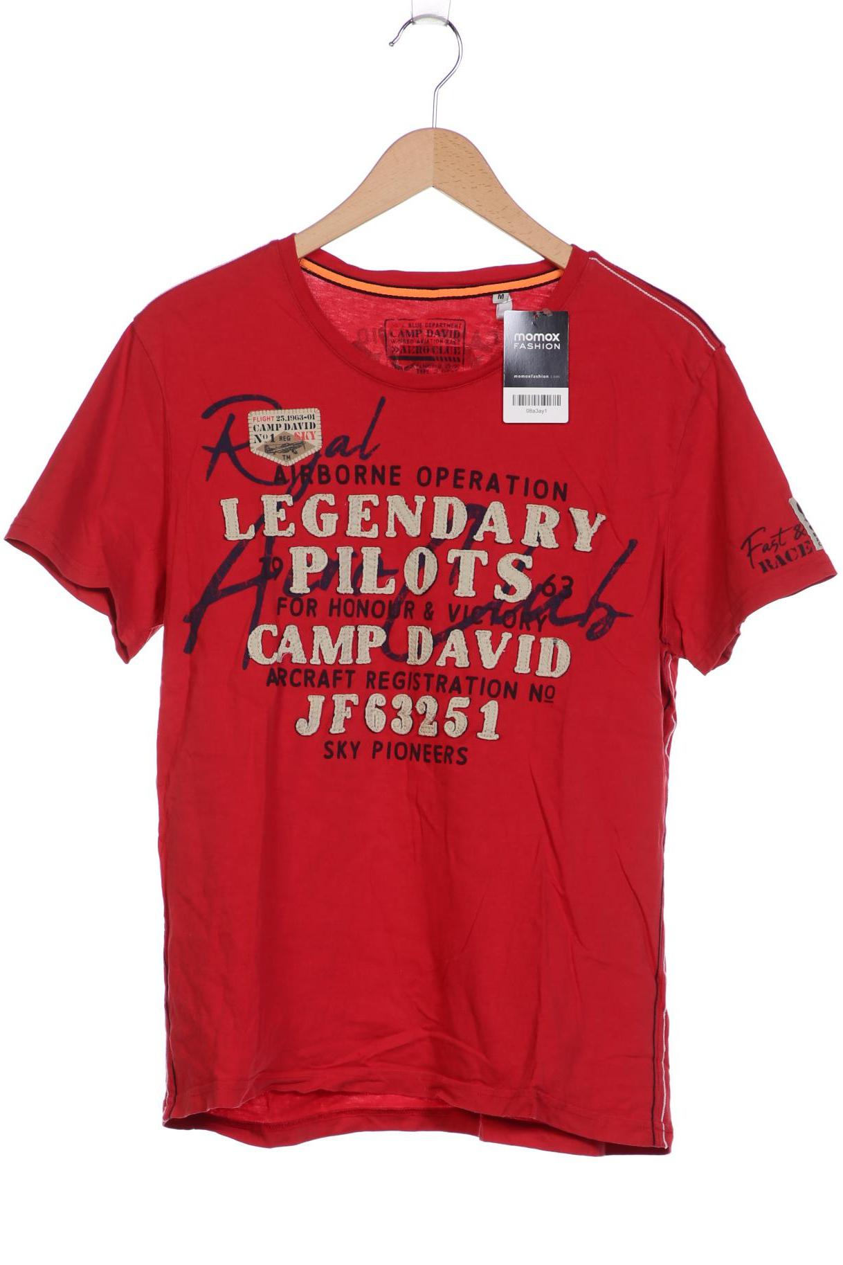 Camp David Herren T-Shirt, rot, Gr. 48