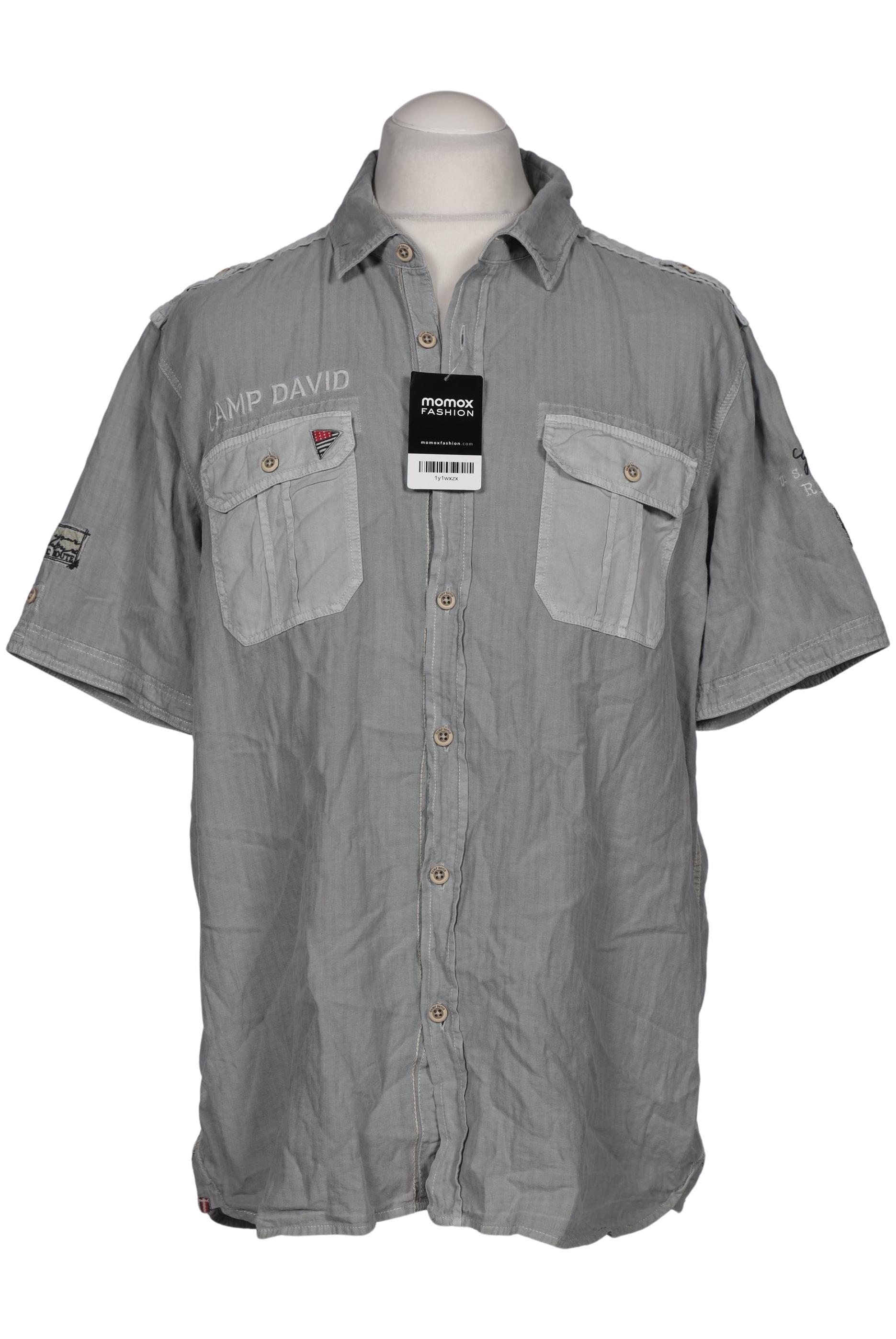 Camp David Herren Hemd, grau, Gr. 54