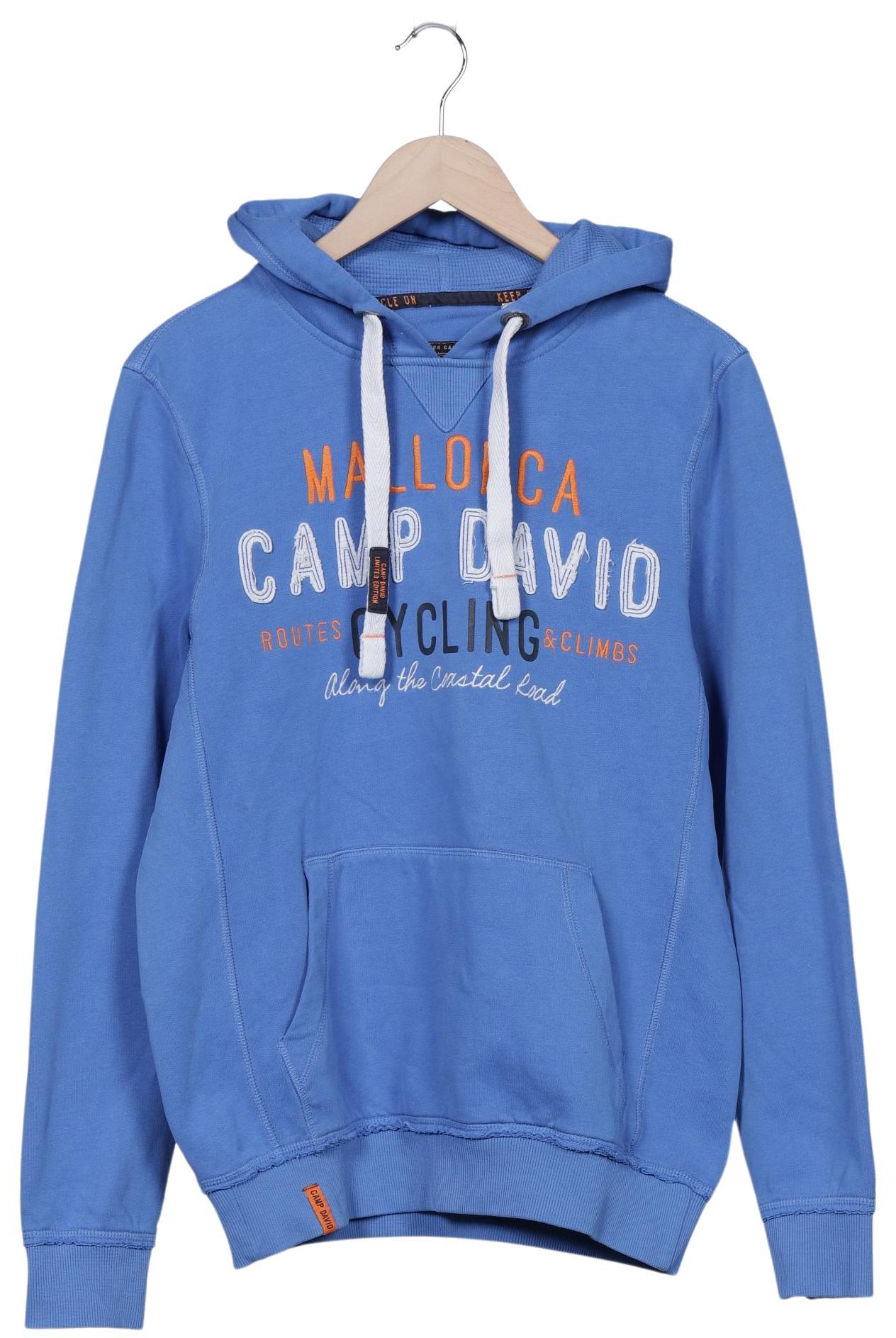 Camp David Herren Kapuzenpullover, blau, Gr. 46