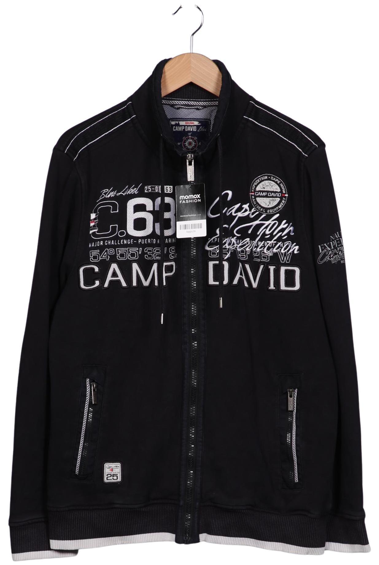 Camp David Herren Sweatshirt, schwarz, Gr. 52