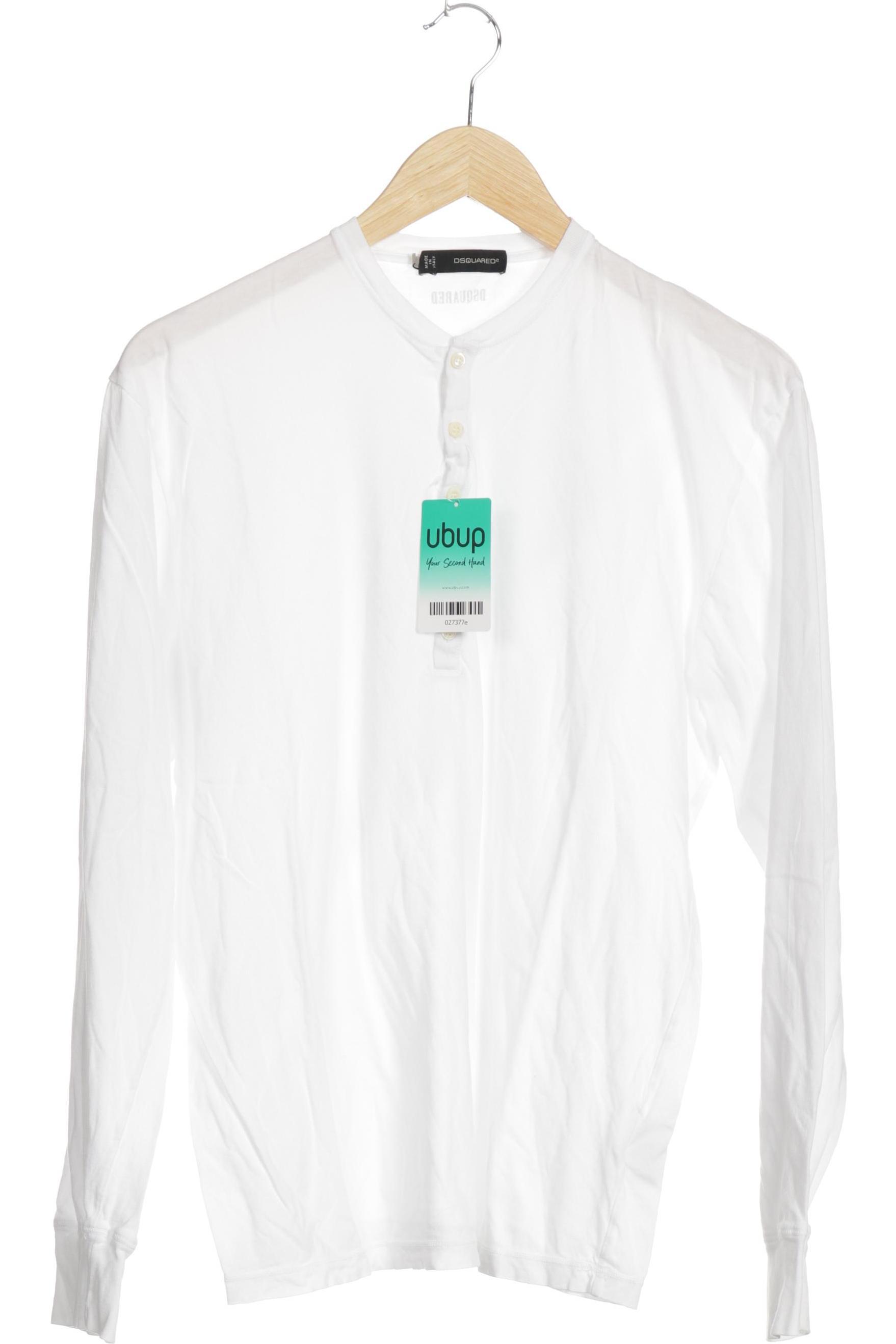 Dsquared2 Herren Langarmshirt, weiß, Gr.