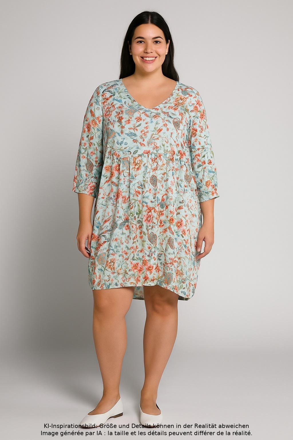 Deerberg Damen Kleid, mehrfarbig, Gr. 44