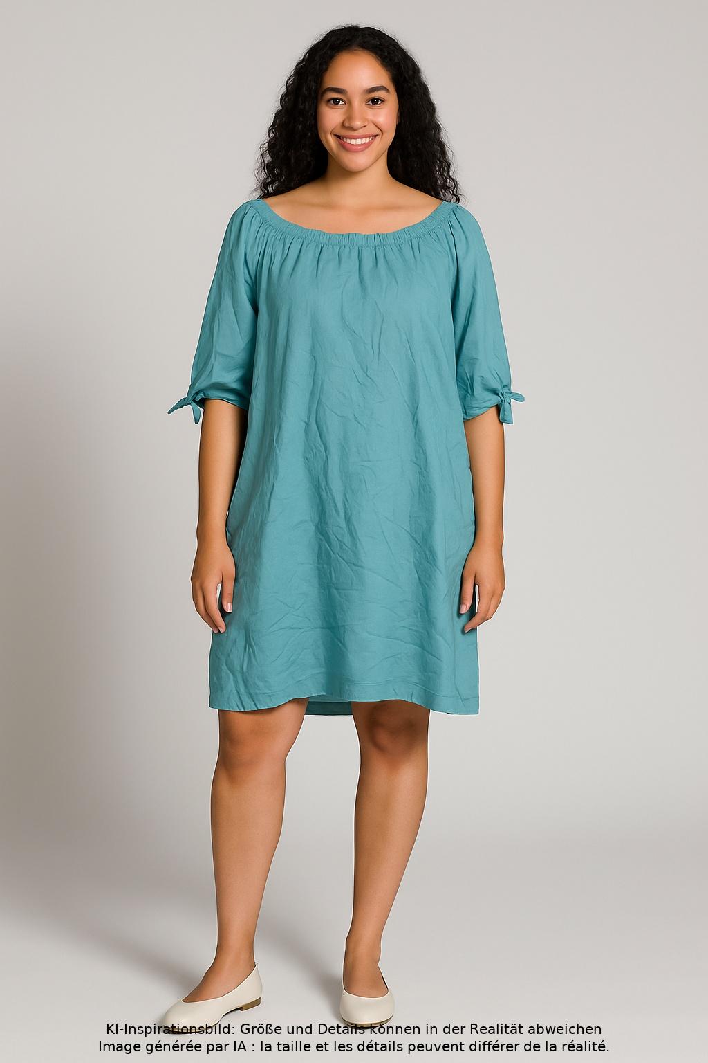 Deerberg Damen Kleid, hellblau, Gr. 42