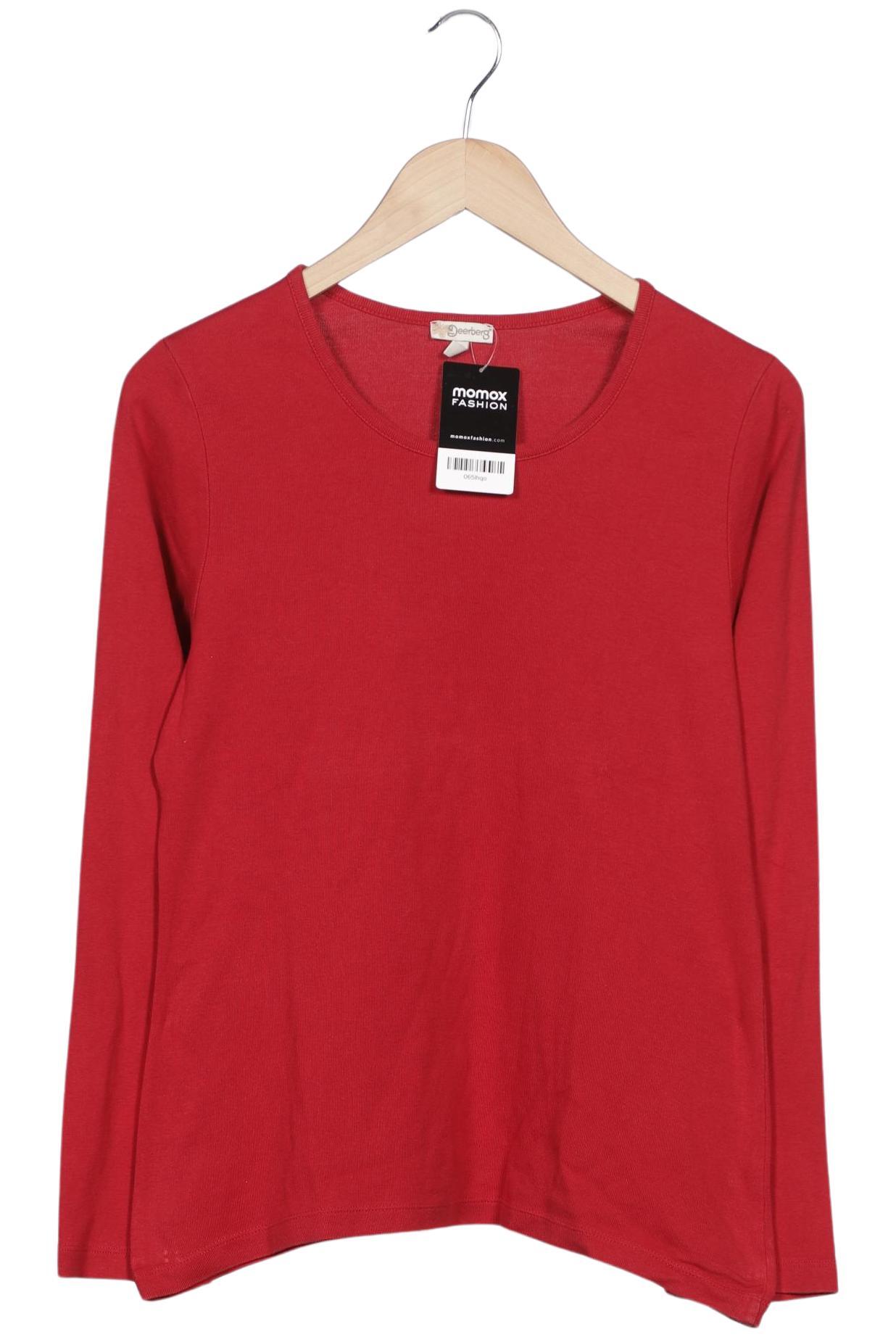 Deerberg Damen Langarmshirt, rot, Gr. 38