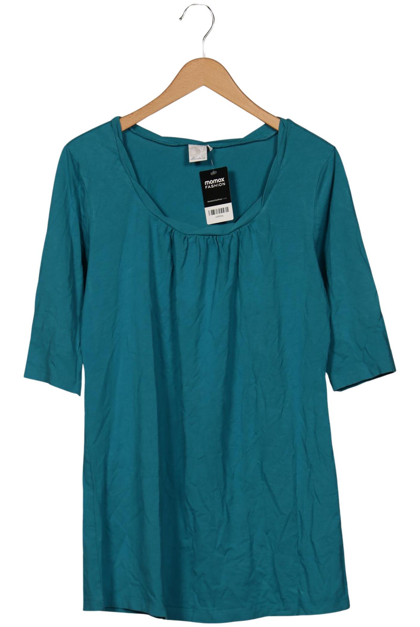 Deerberg Damen Langarmshirt, blau, Gr. 42