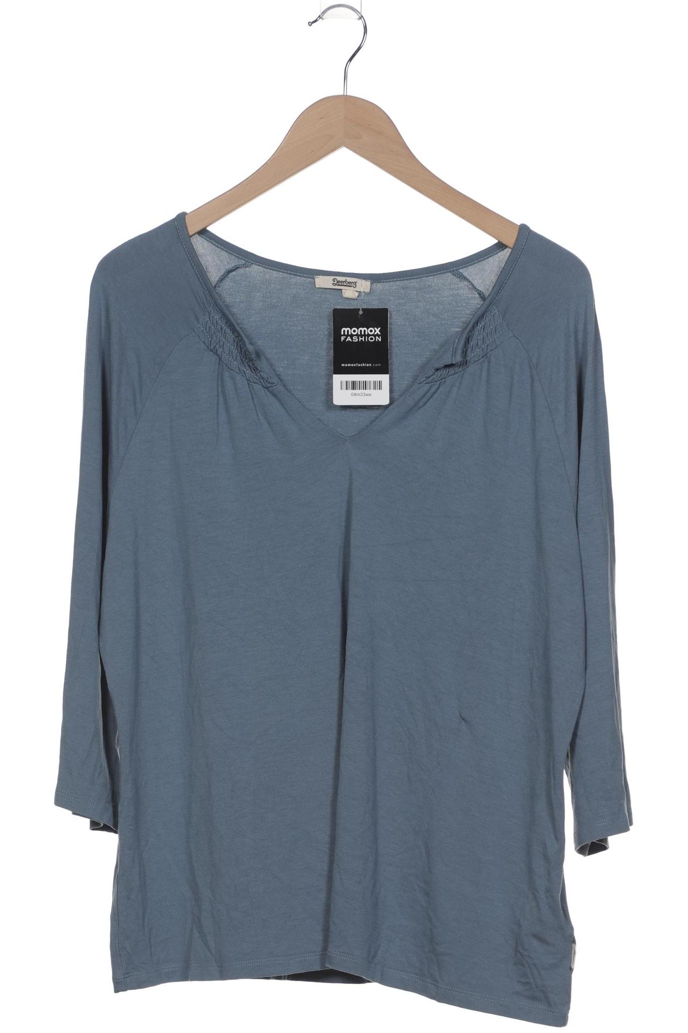 Deerberg Damen Langarmshirt, blau, Gr. 44
