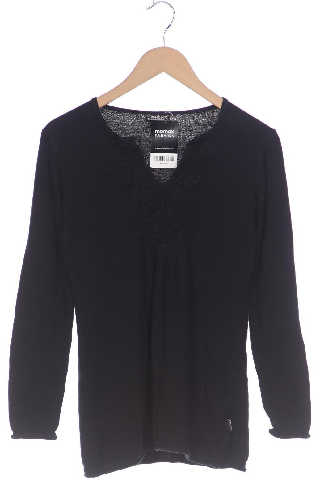 Deerberg Damen Pullover, schwarz, Gr. 36