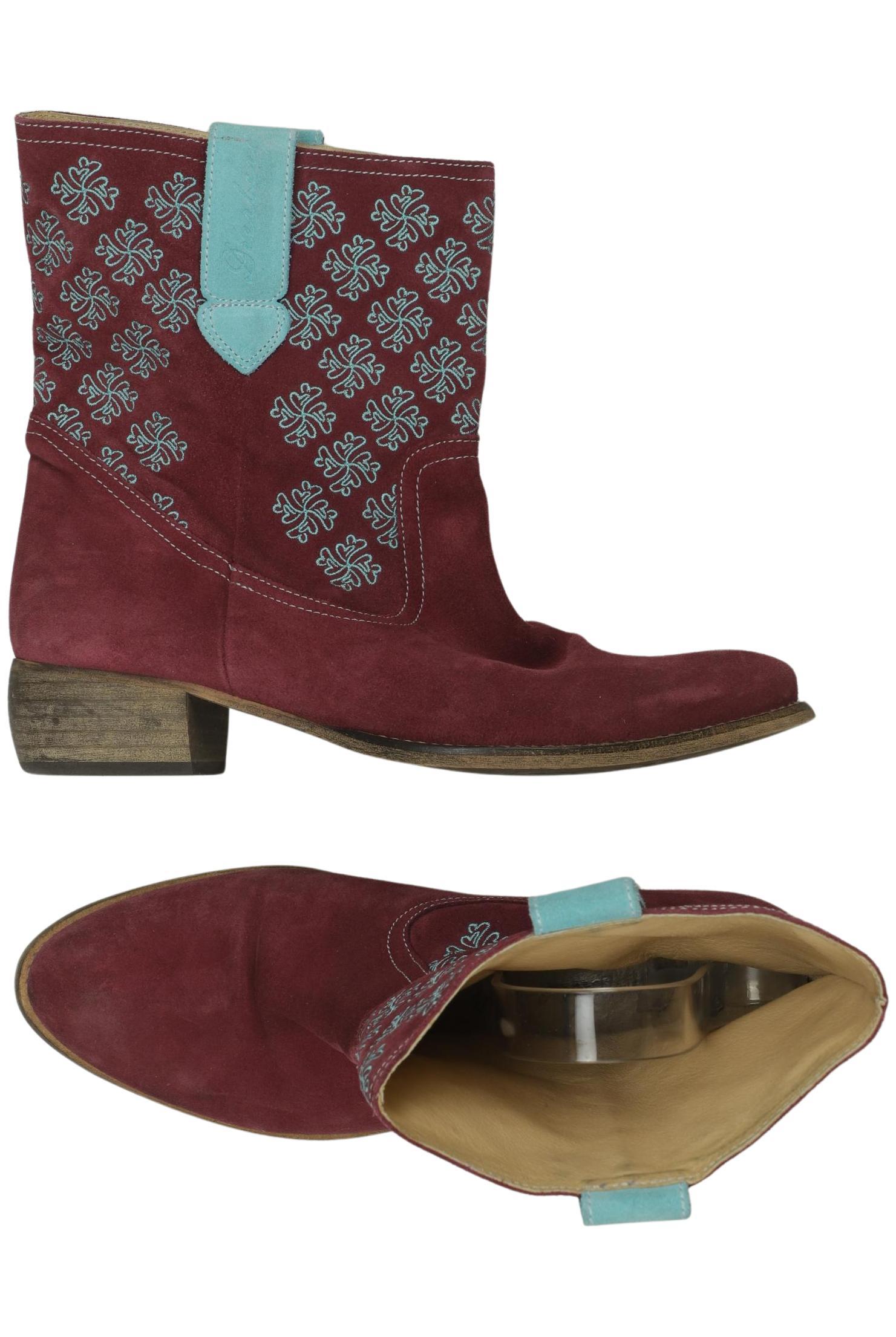 Deerberg Damen Stiefelette, rot, Gr. 40