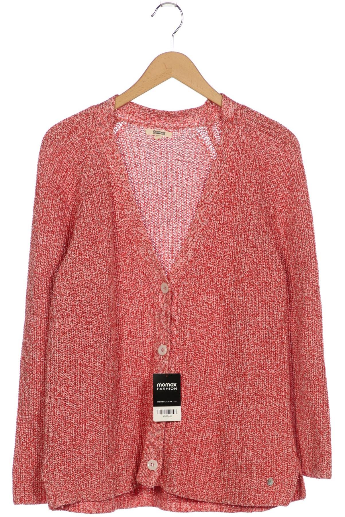 Deerberg Damen Strickjacke, rot, Gr. 42