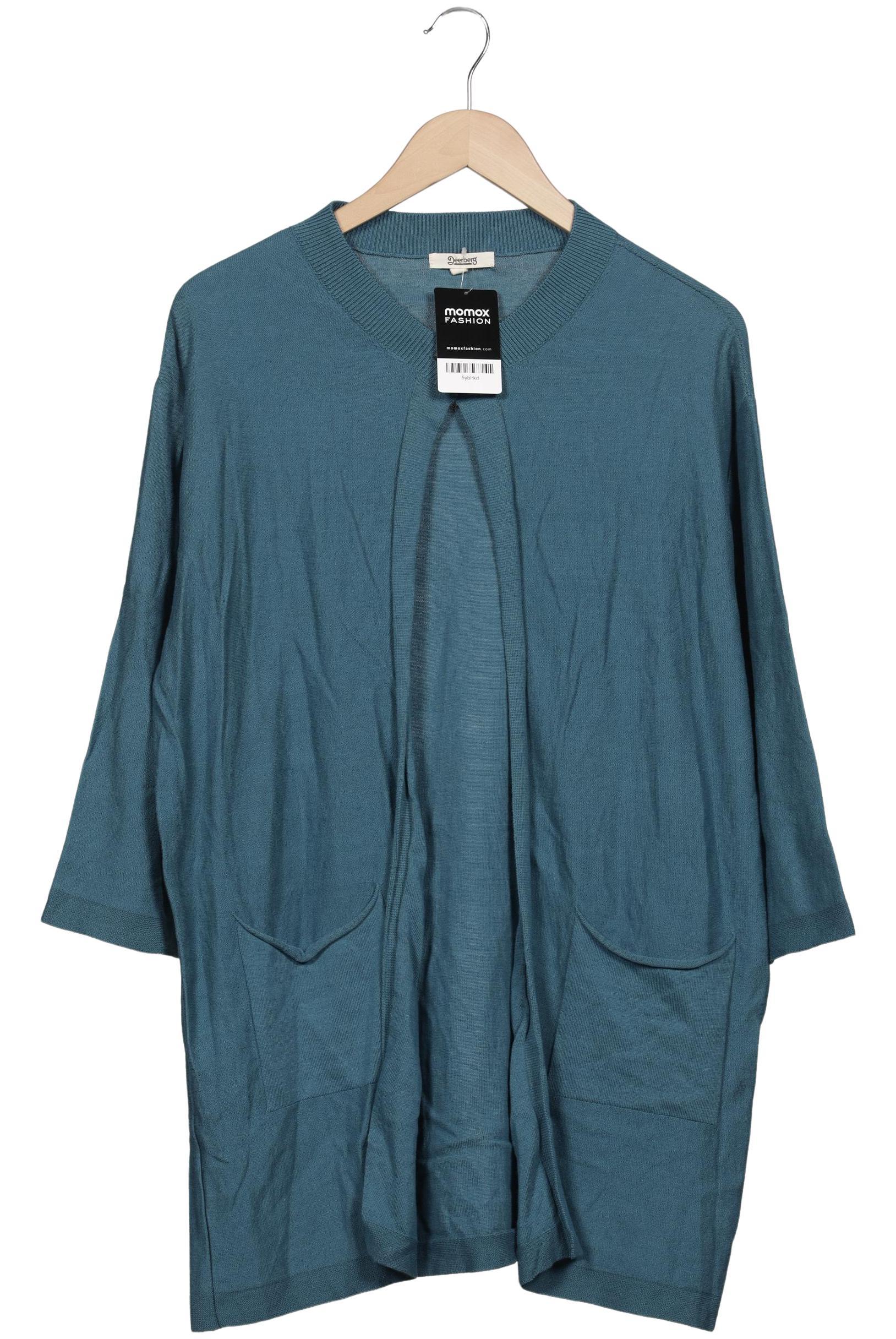 Deerberg Damen Strickjacke, türkis, Gr. 38