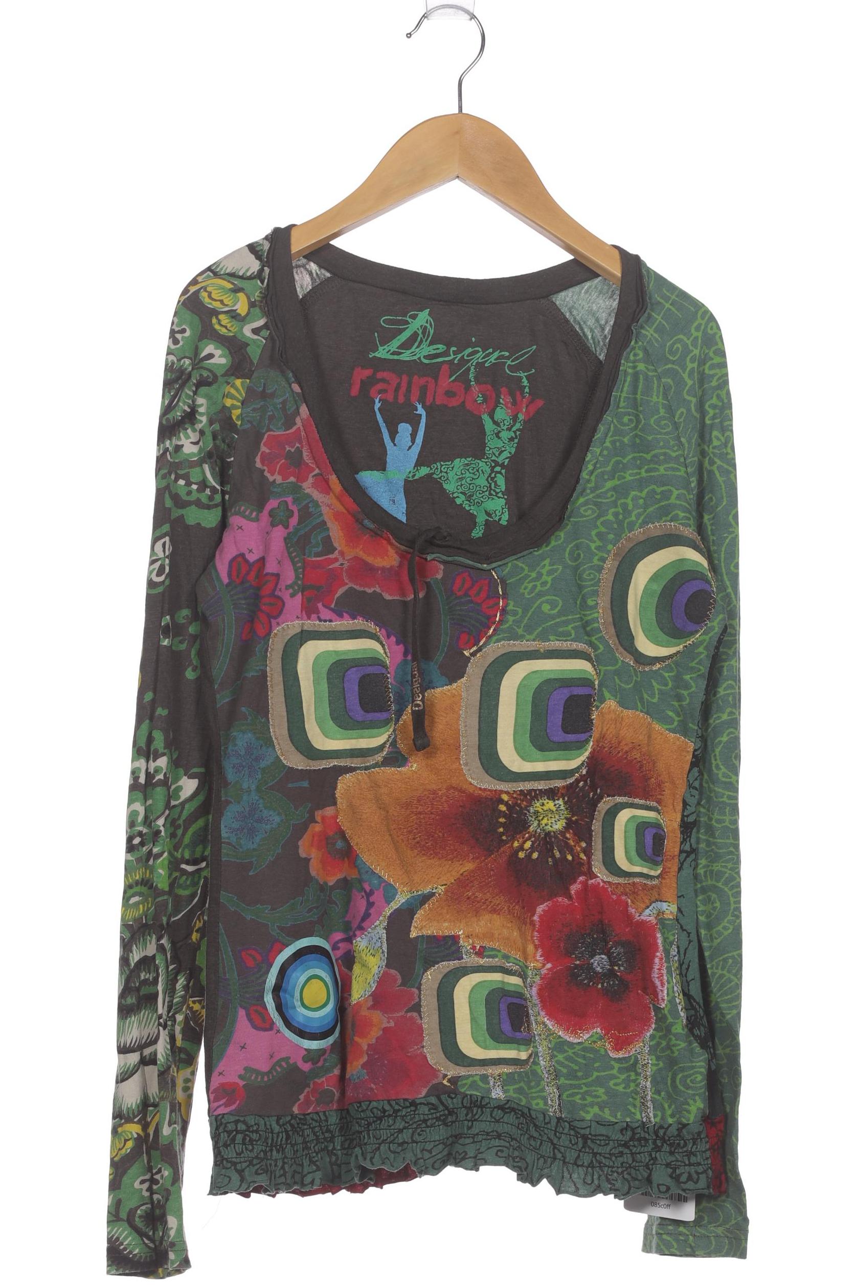 Desigual Damen Langarmshirt, grün, Gr. 36