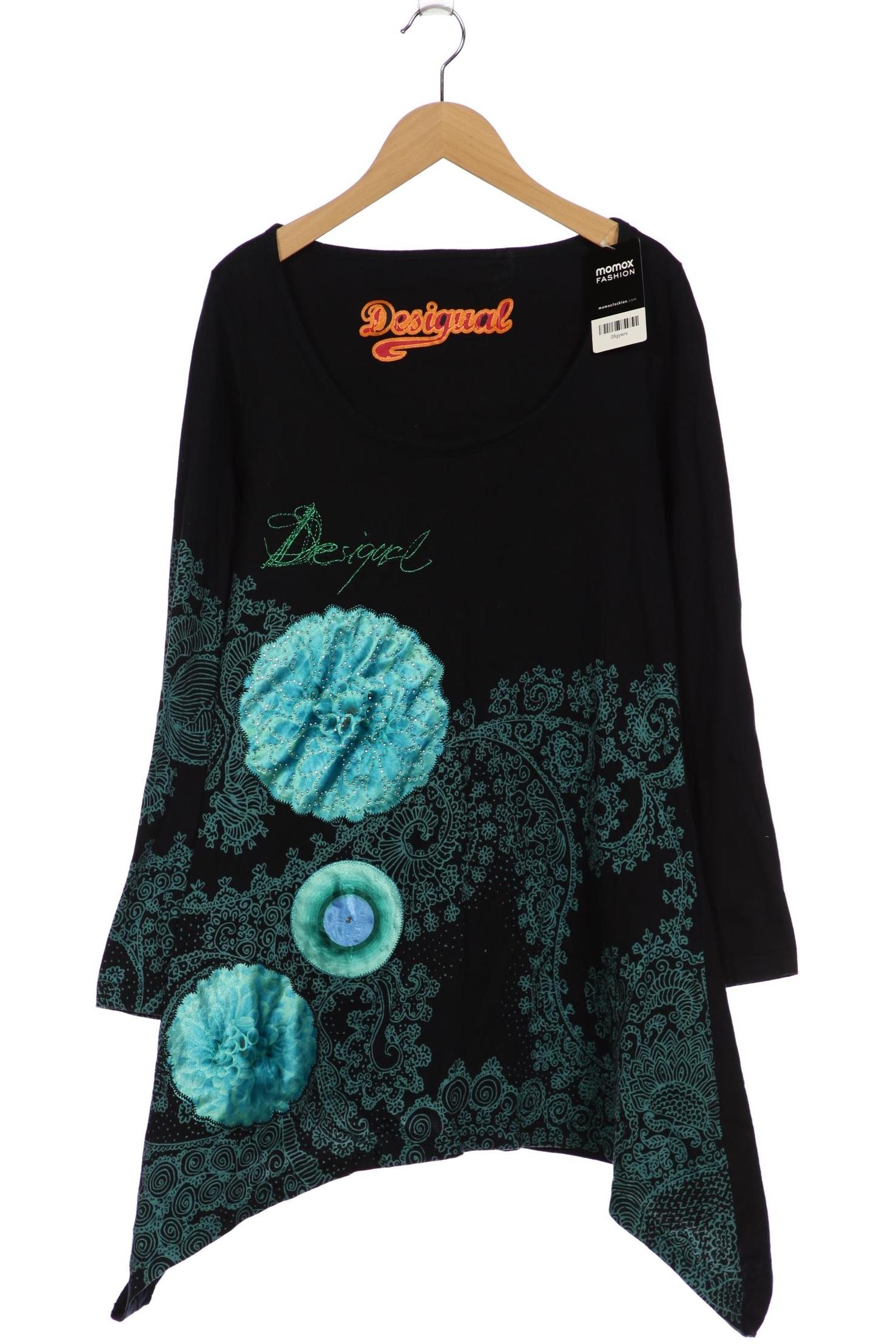 Desigual Damen Langarmshirt, marineblau, Gr. 38