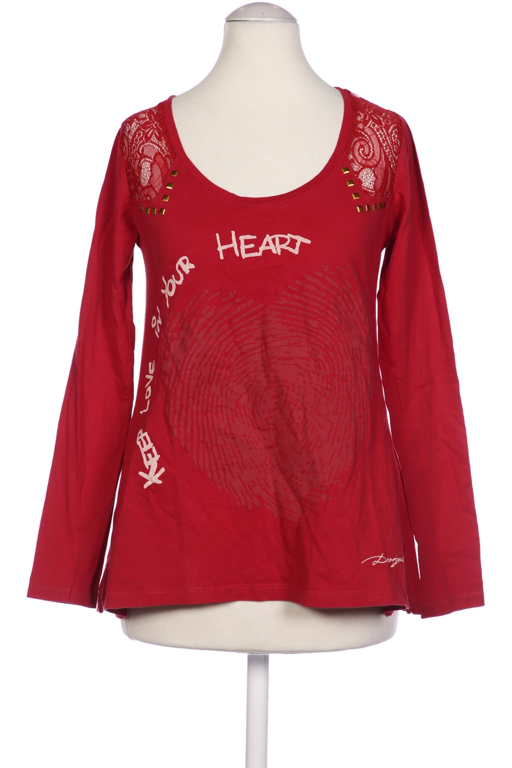 Desigual Damen Langarmshirt, bordeaux, Gr. 34