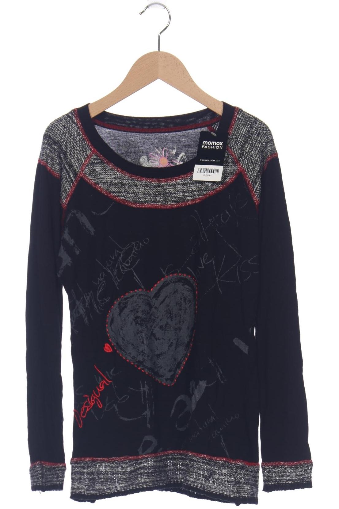 Desigual Damen Langarmshirt, schwarz, Gr. 42