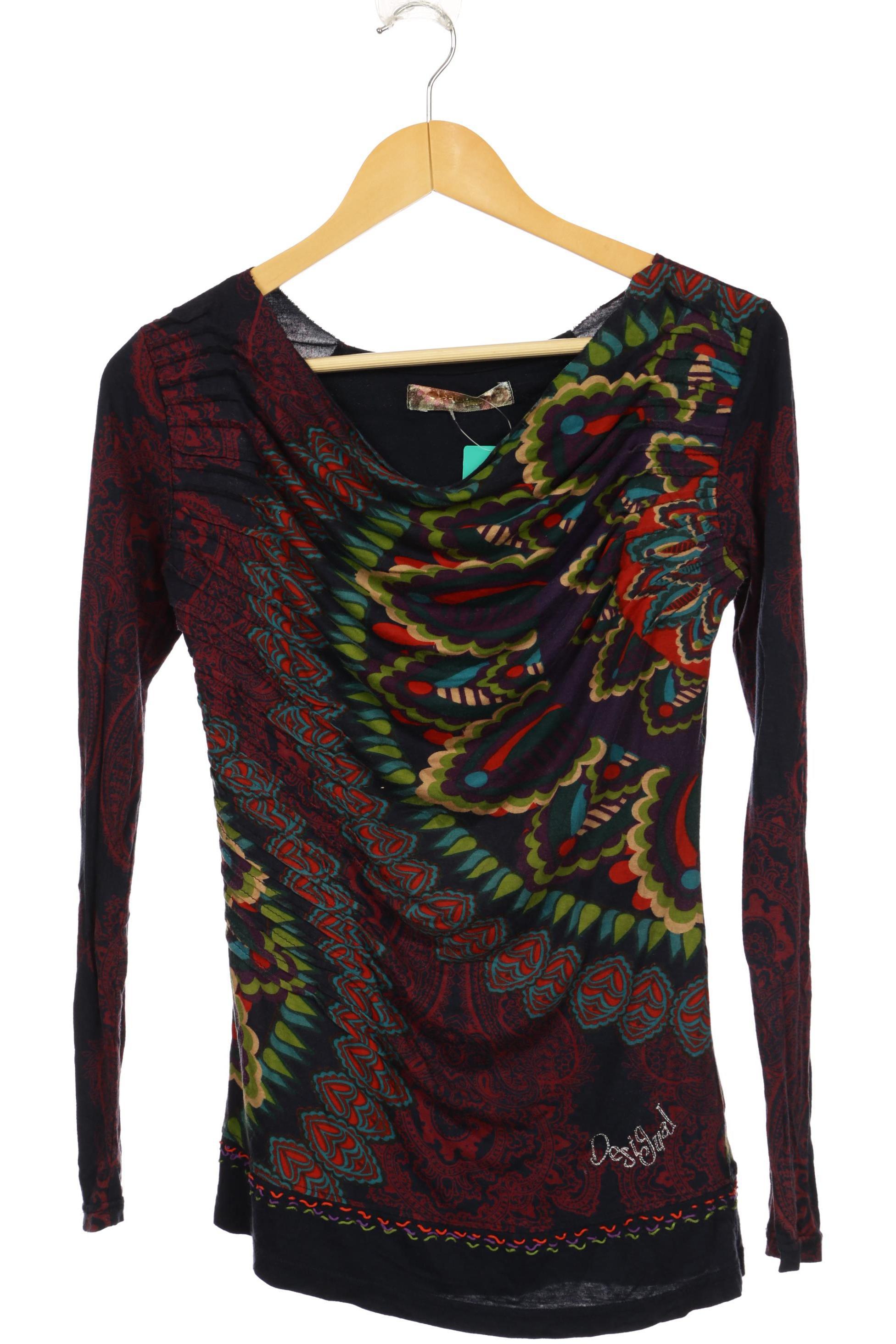 Desigual Damen Langarmshirt, mehrfarbig, Gr.