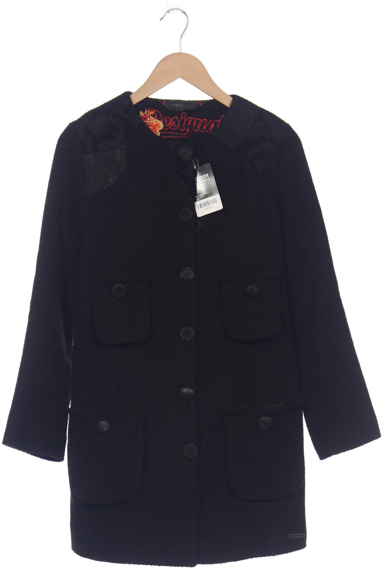 Desigual Damen Mantel, schwarz, Gr. 40