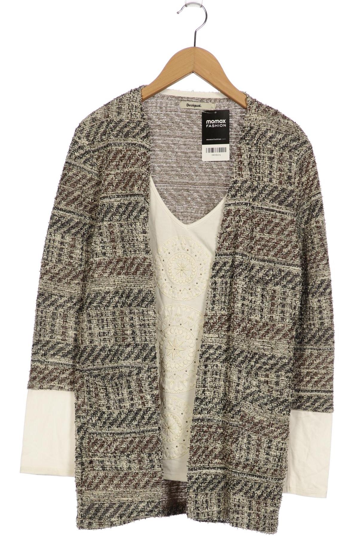 Desigual Damen Strickjacke, beige, Gr. 42