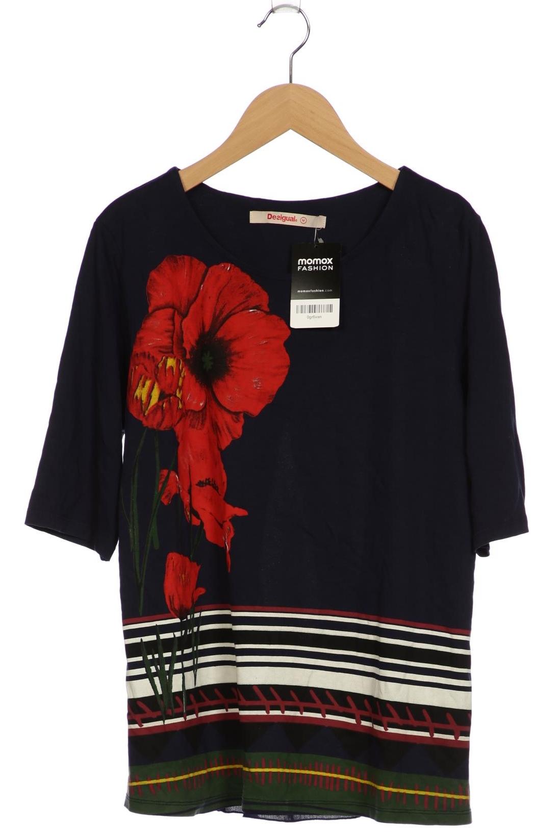 Desigual Damen T-Shirt, marineblau, Gr. 38