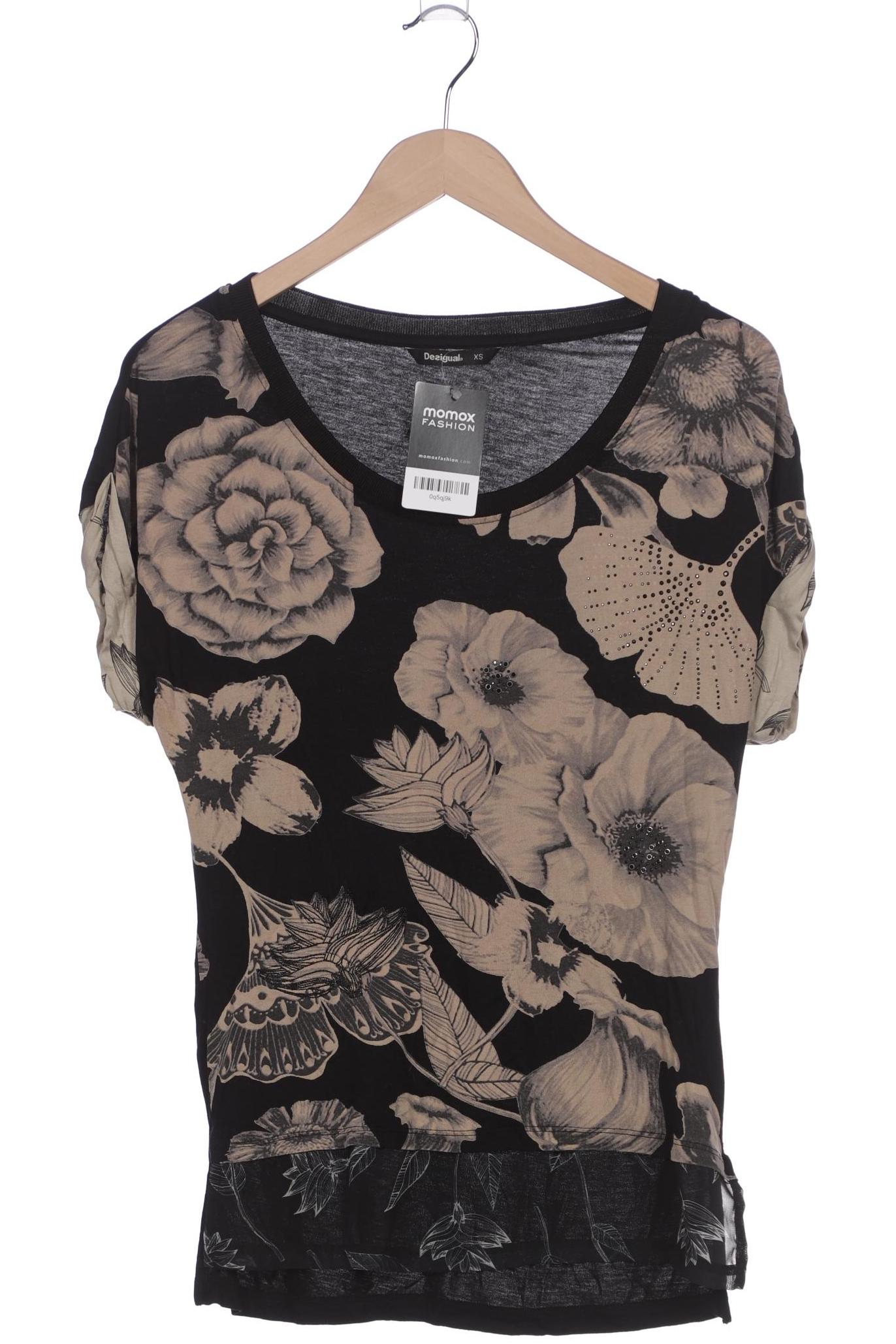 Desigual Damen T-Shirt, schwarz, Gr. 34