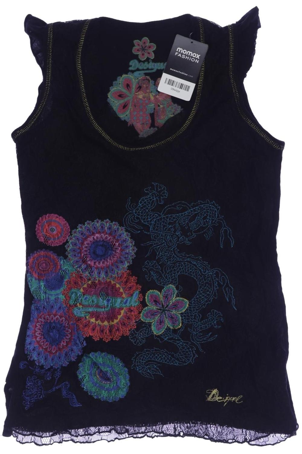 Desigual Damen Top, schwarz, Gr. 42