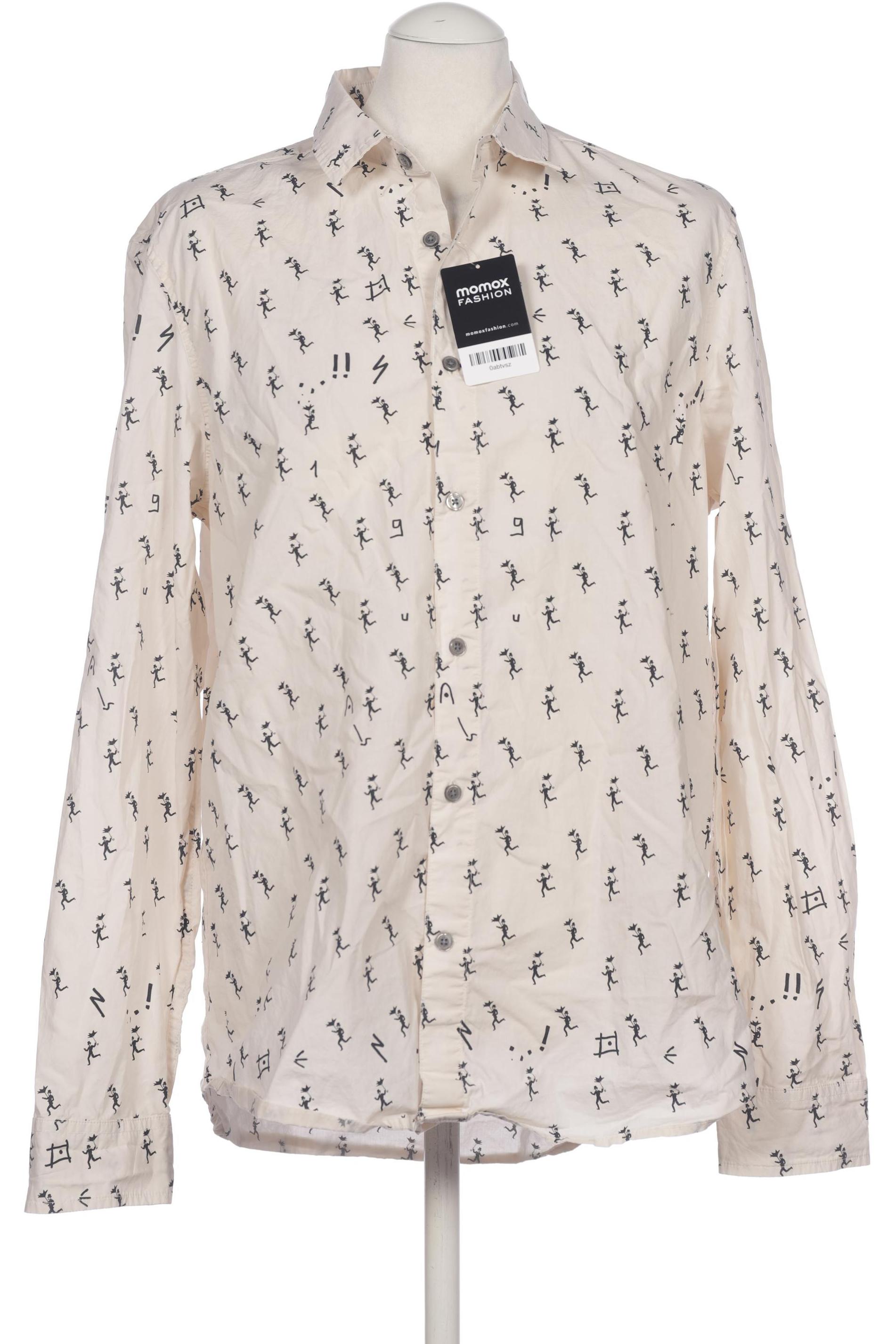 Desigual Herren Hemd, beige, Gr. 52