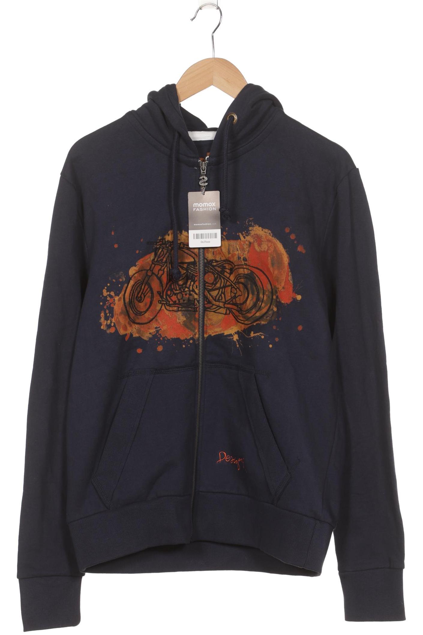Desigual Herren Kapuzenpullover, blau, Gr. 52