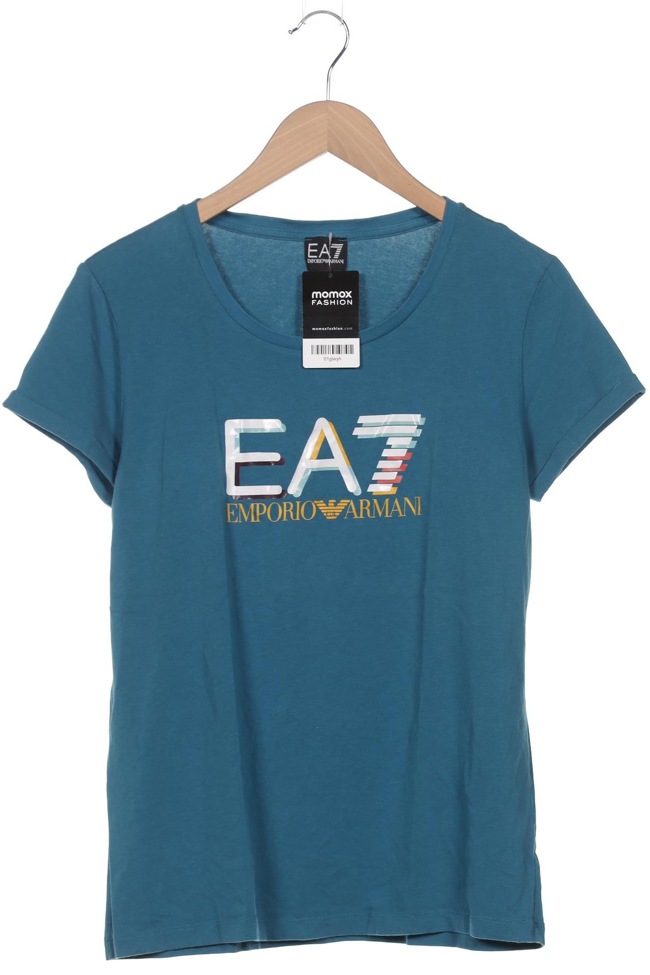 EA7 Emporio Armani Damen T-Shirt, blau, Gr. 38