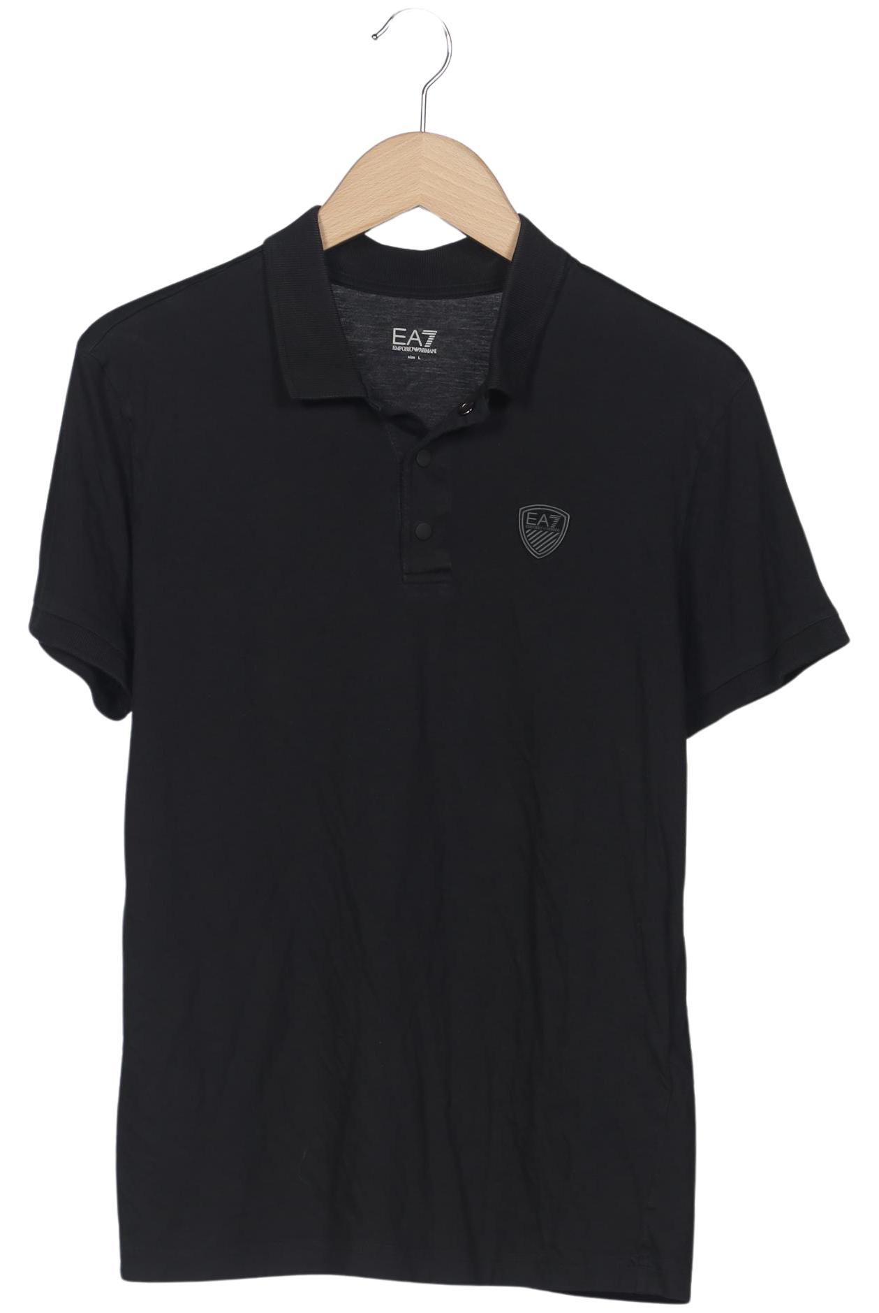 EA7 Emporio Armani Herren Poloshirt, schwarz, Gr. 52