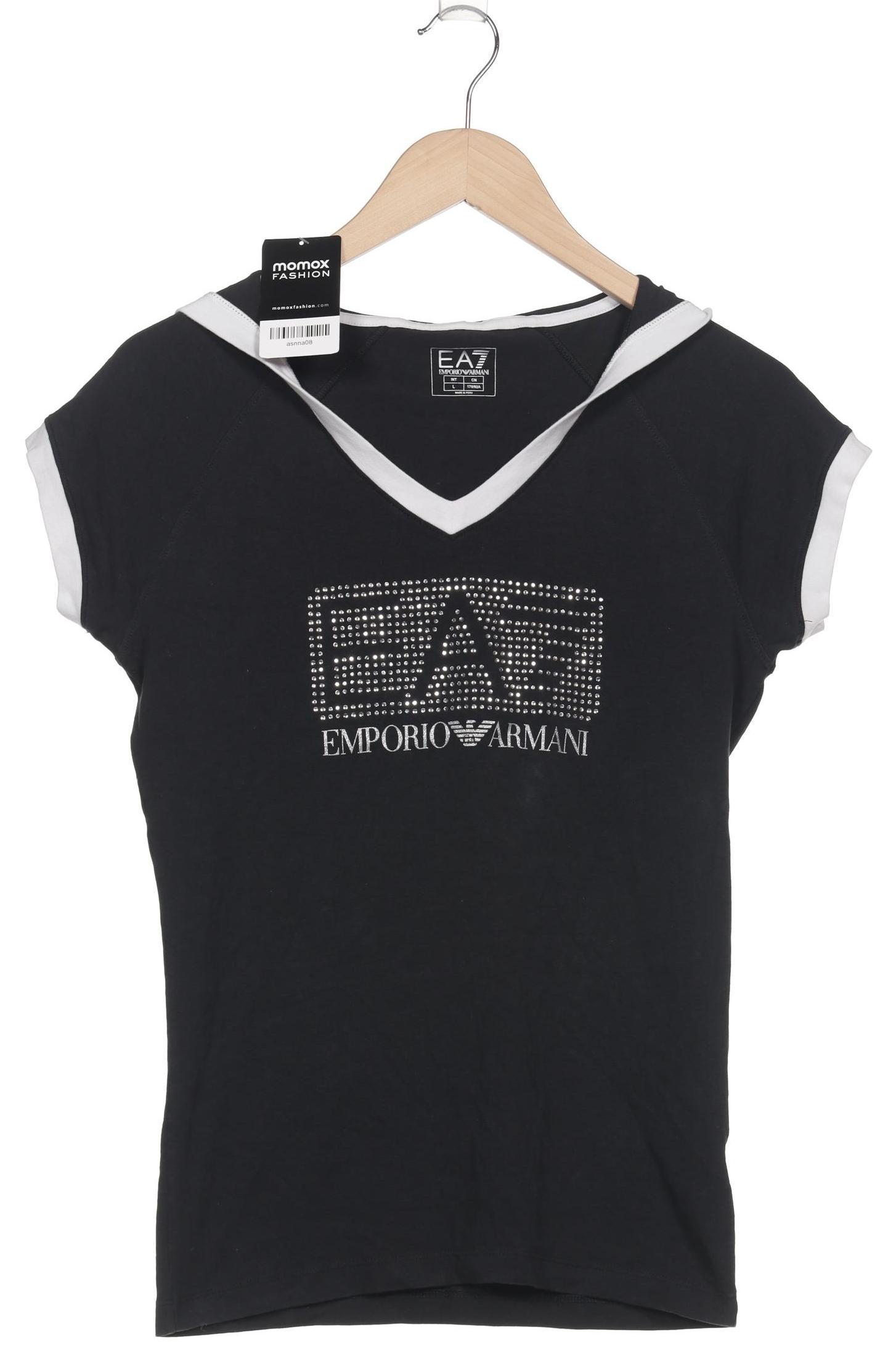EA7 Emporio Armani Damen T-Shirt, schwarz, Gr. 42