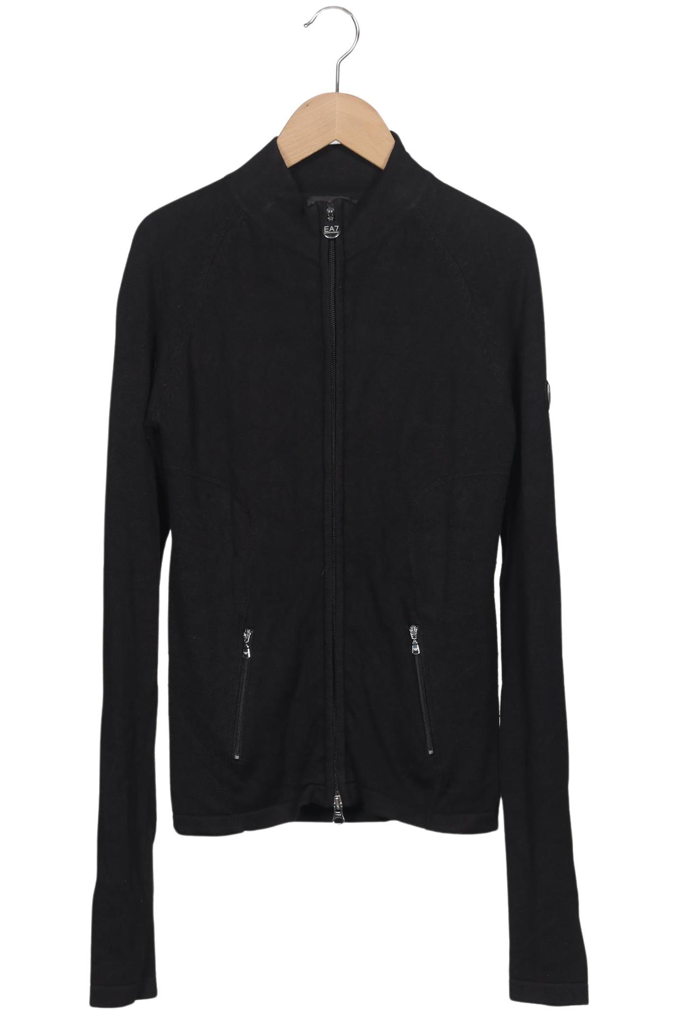 EA7 Emporio Armani Damen Strickjacke, schwarz, Gr. 34