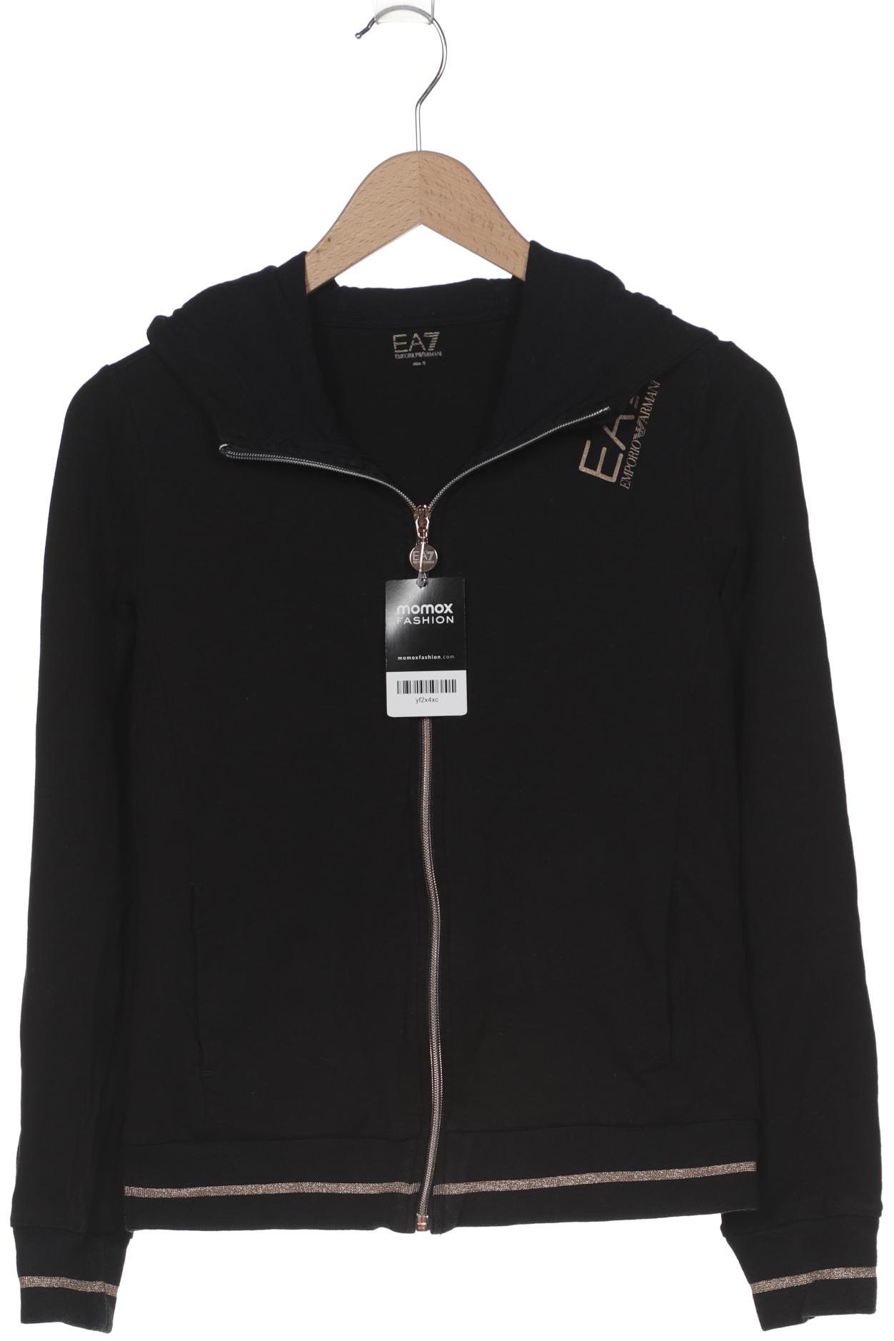 EA7 Emporio Armani Damen Kapuzenpullover, schwarz, Gr. 36