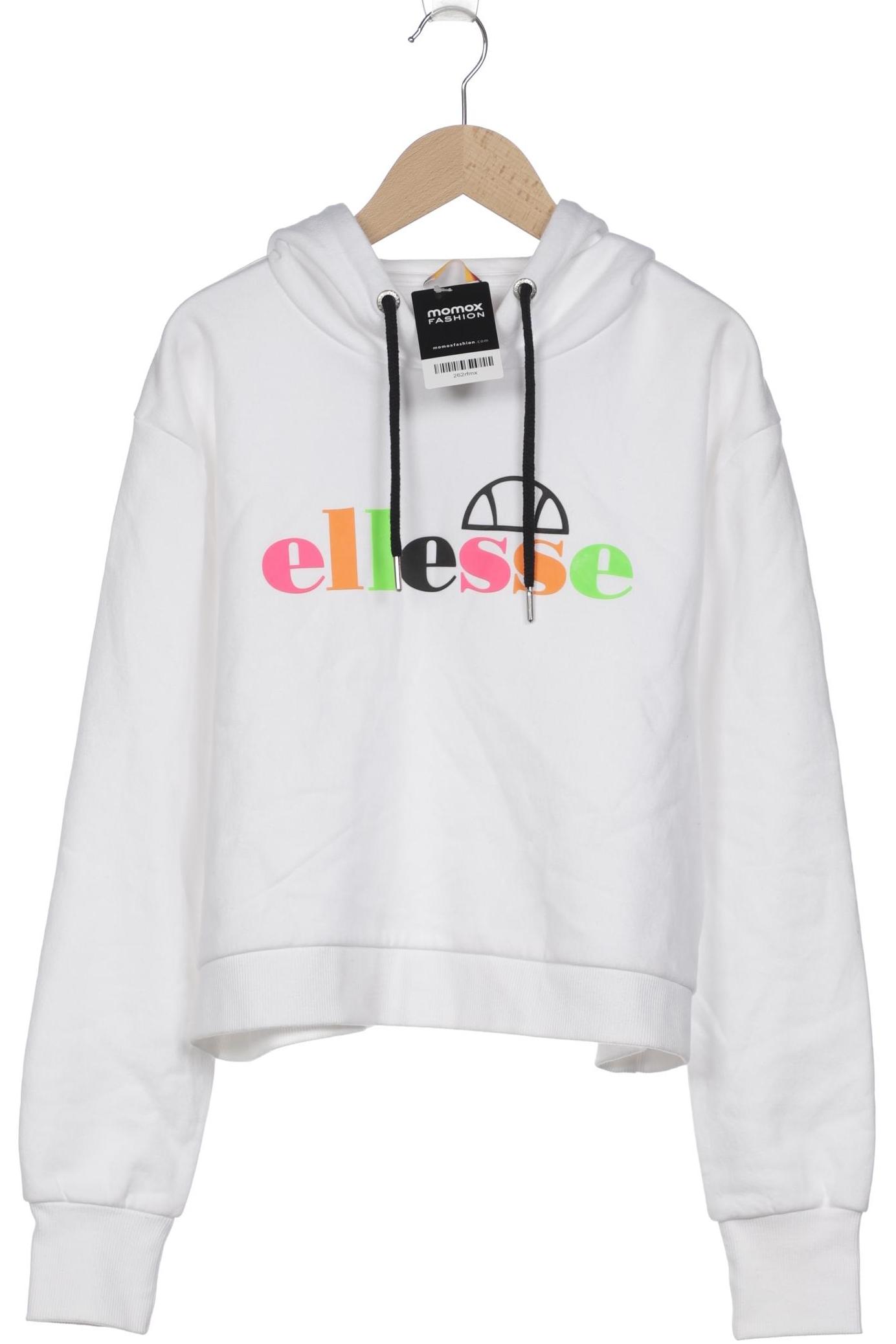 ellesse Damen Kapuzenpullover, weiß, Gr. 38