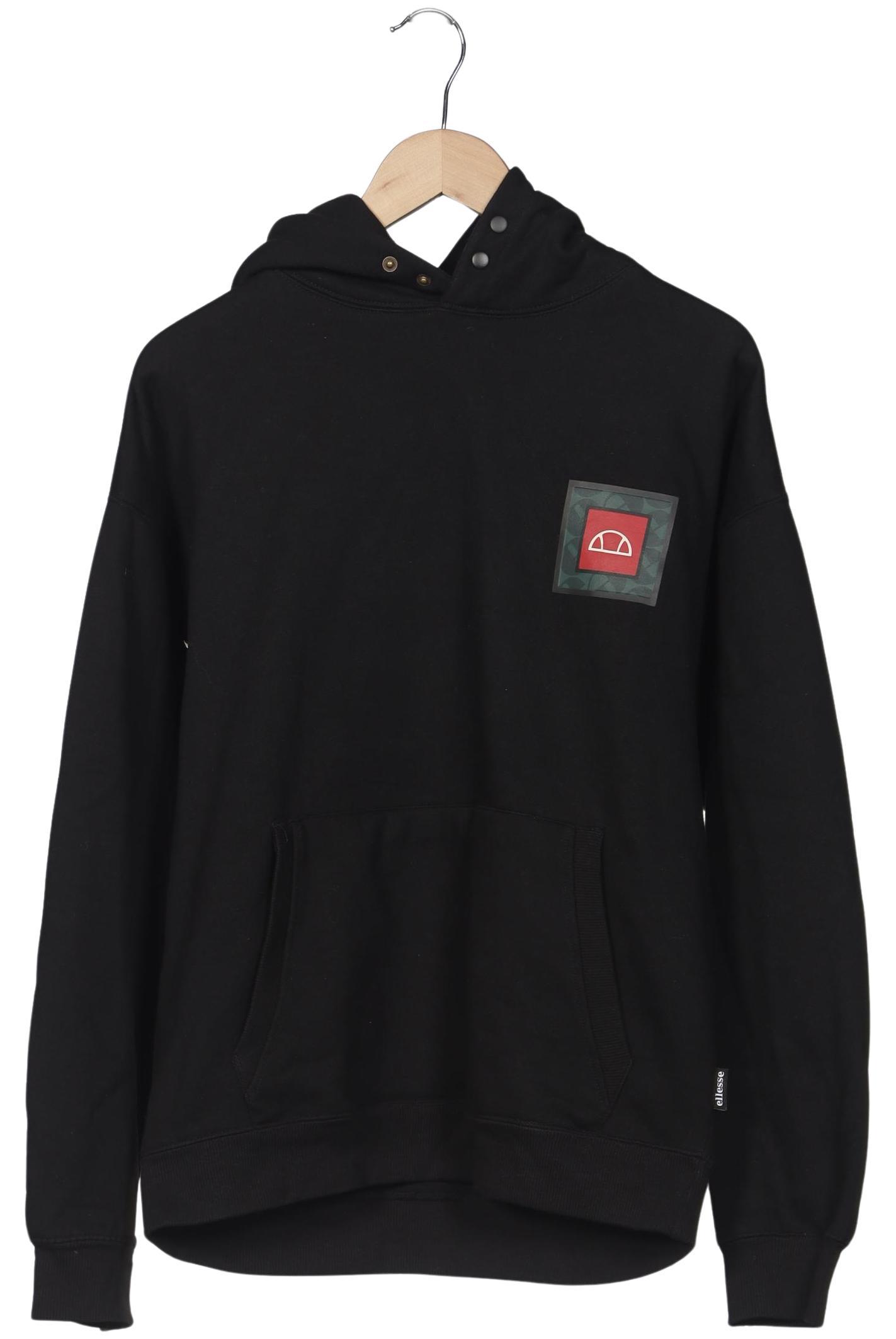 ellesse Herren Kapuzenpullover, schwarz, Gr. 48