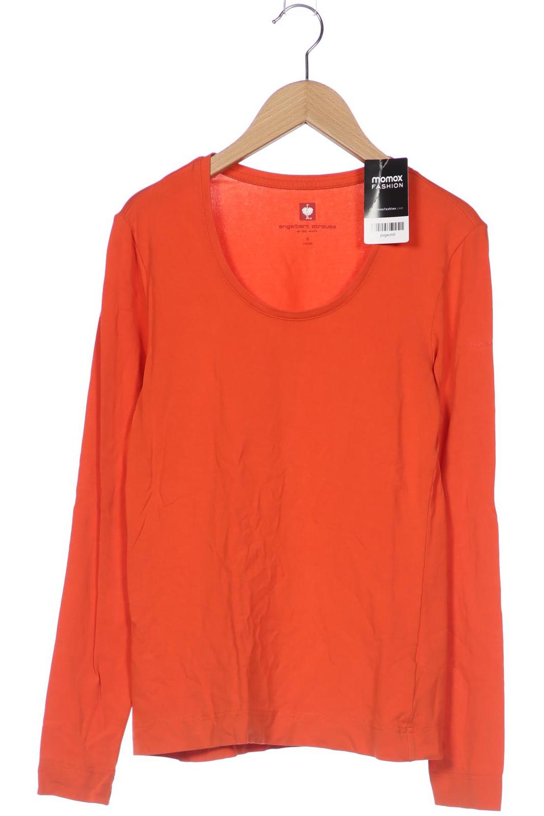engelbert strauss Damen Langarmshirt, orange, Gr. 36