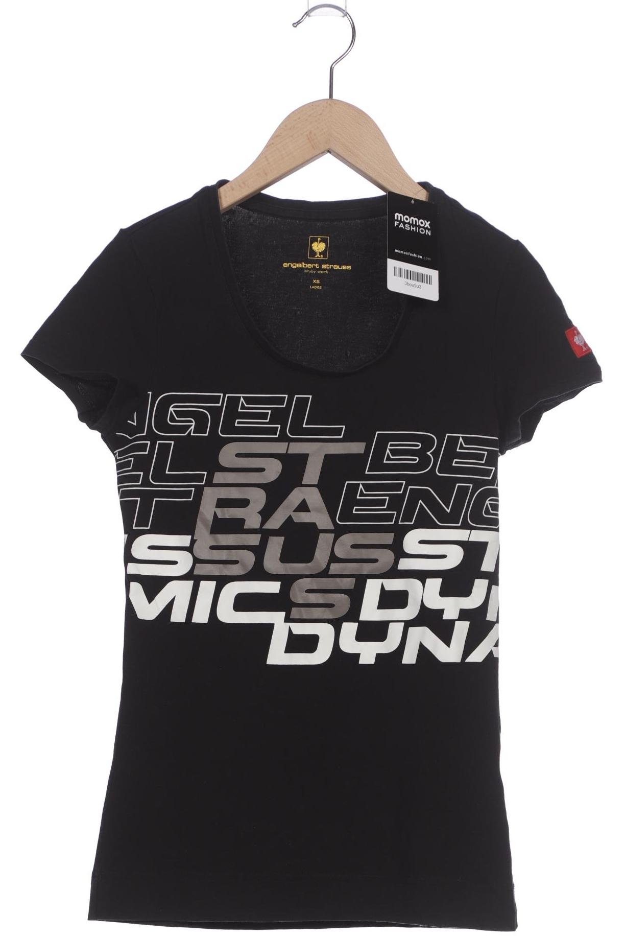 engelbert strauss Damen T-Shirt, schwarz, Gr. 34