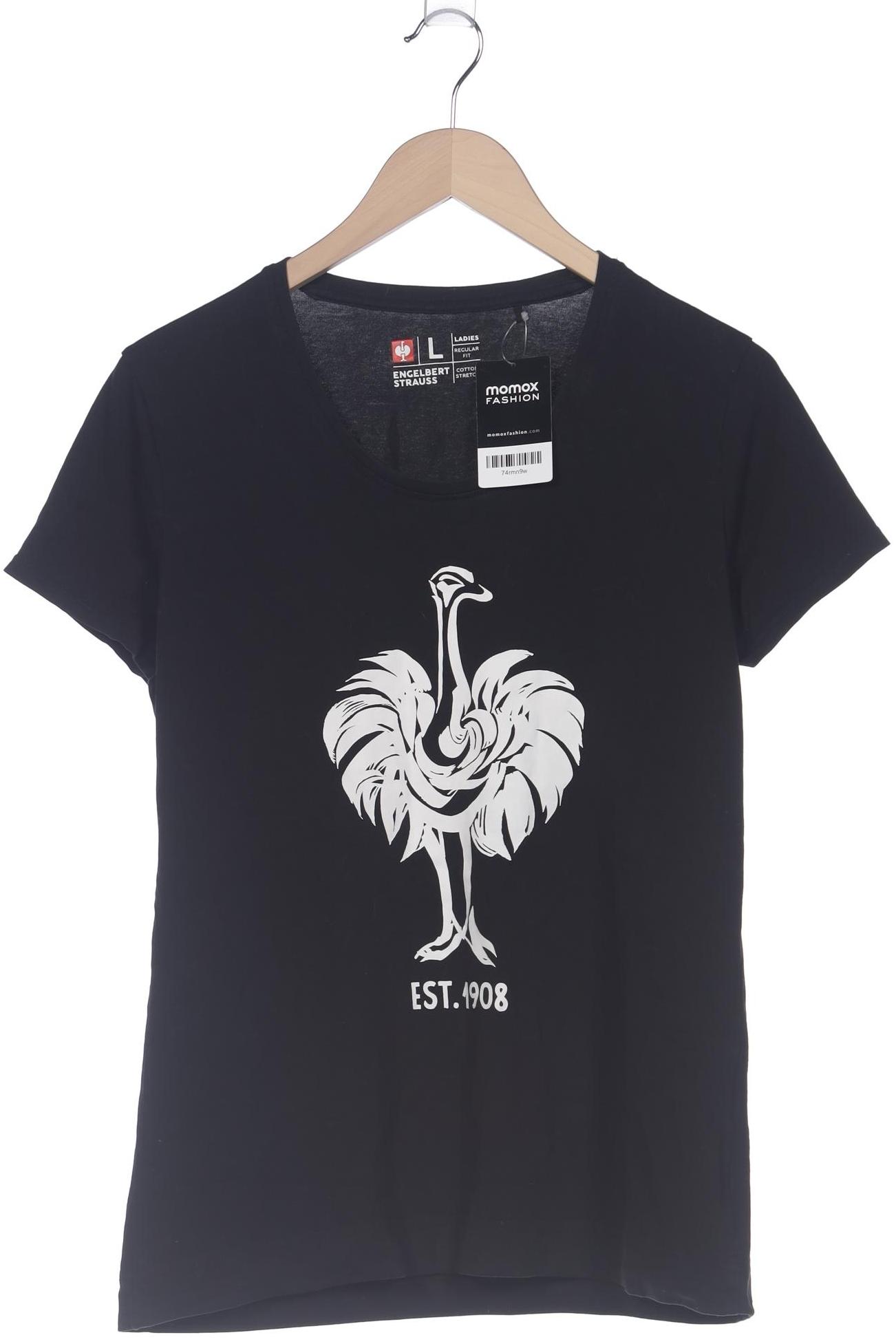 engelbert strauss Damen T-Shirt, schwarz, Gr. 42