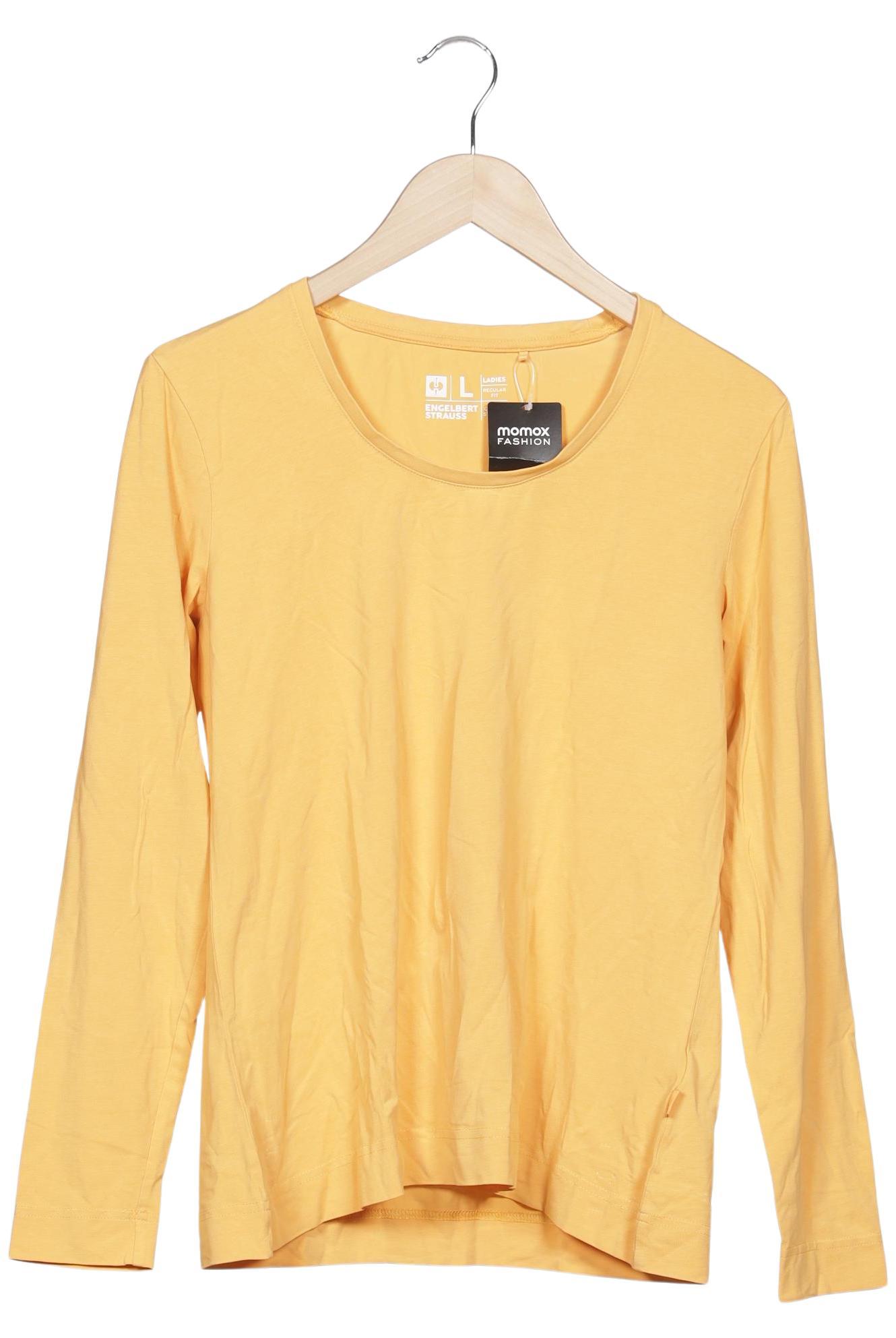 engelbert strauss Damen Langarmshirt, gelb, Gr. 42