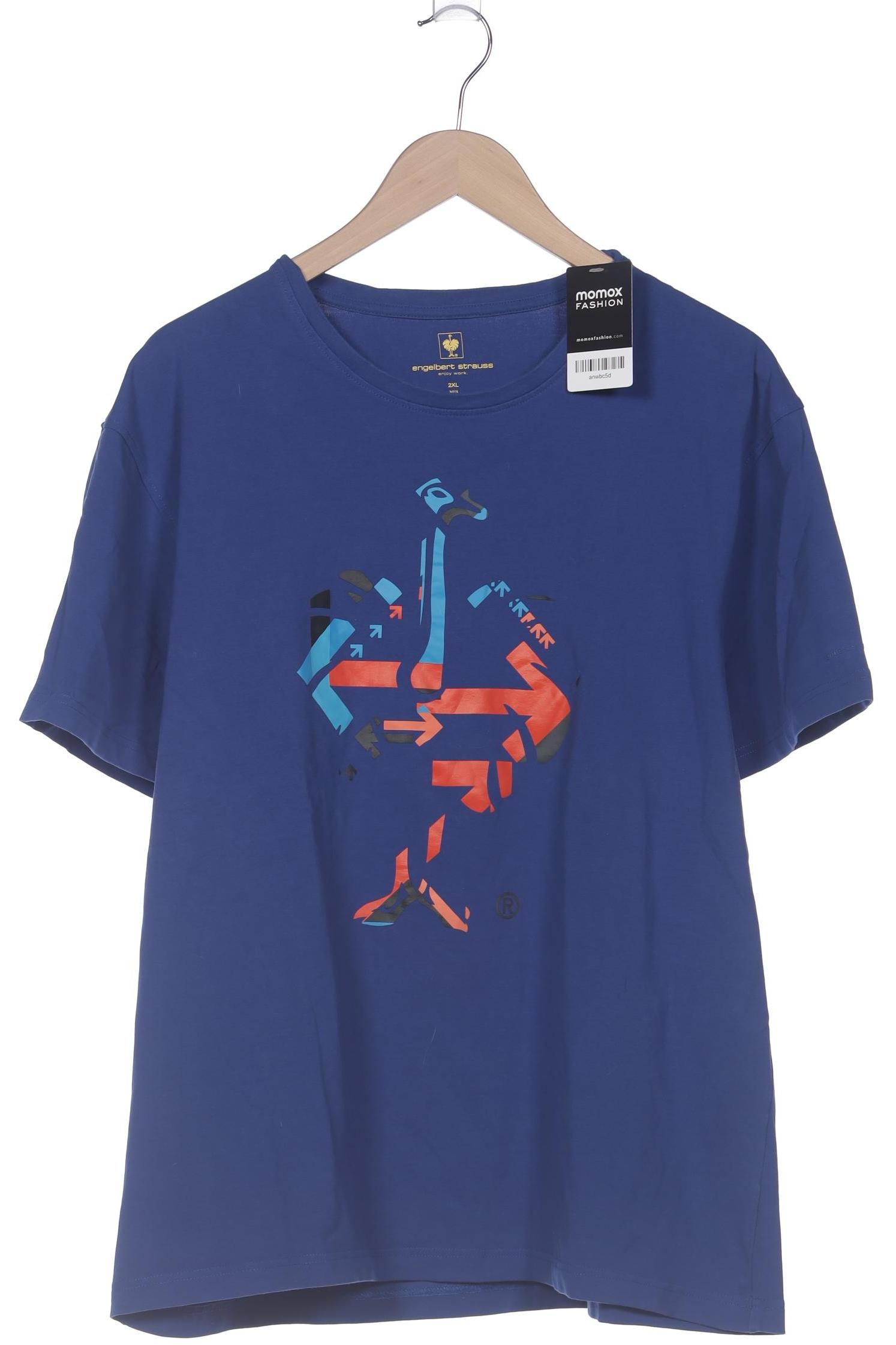 engelbert strauss Herren T-Shirt, blau, Gr. 56