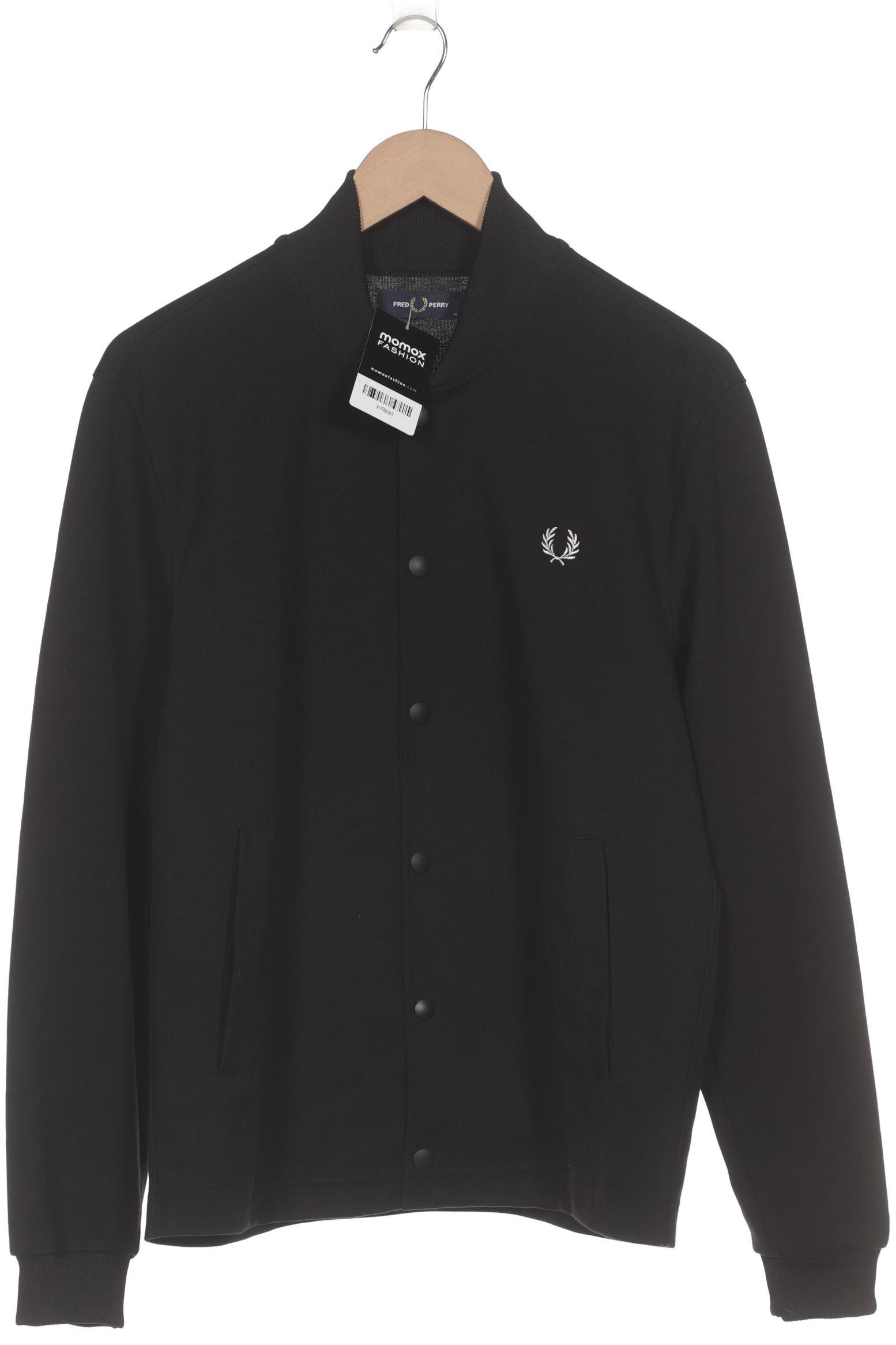 Fred Perry Herren Sweatshirt, schwarz, Gr. 48