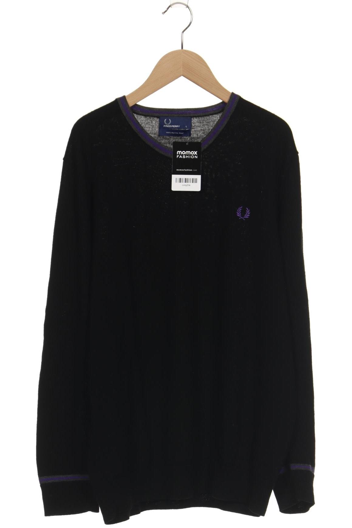Fred Perry Herren Pullover, schwarz, Gr. 52