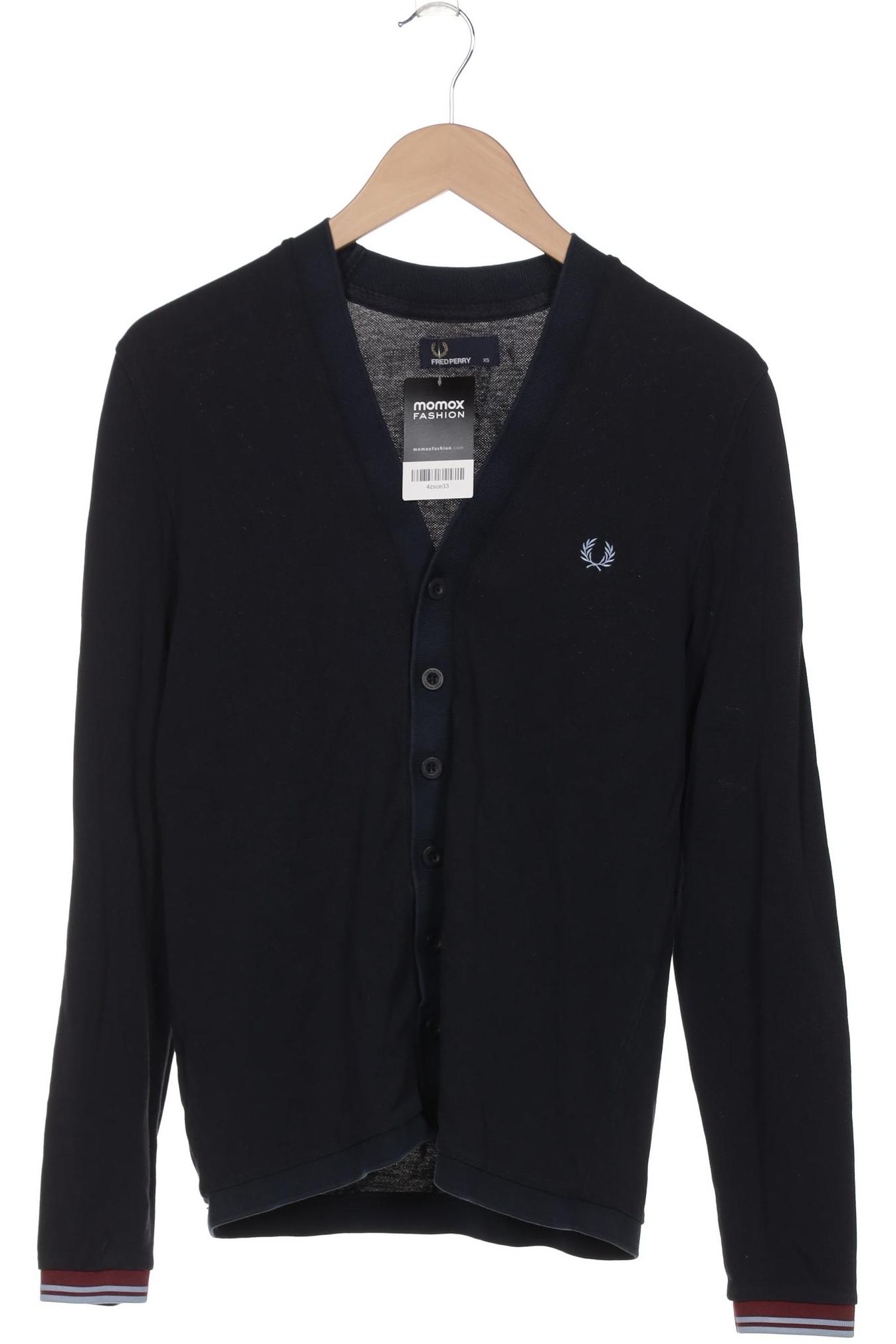 Fred Perry Herren Strickjacke, marineblau, Gr. 44