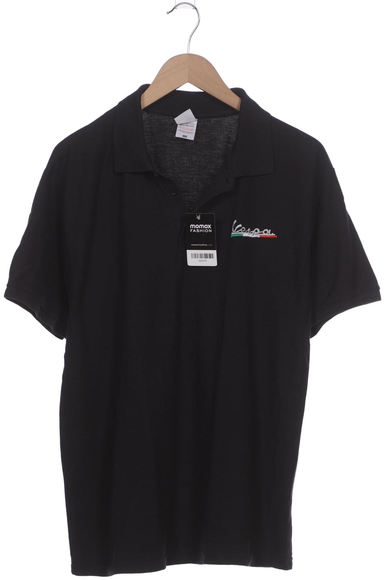 Fruit of the Loom Herren Poloshirt, schwarz, Gr. 56